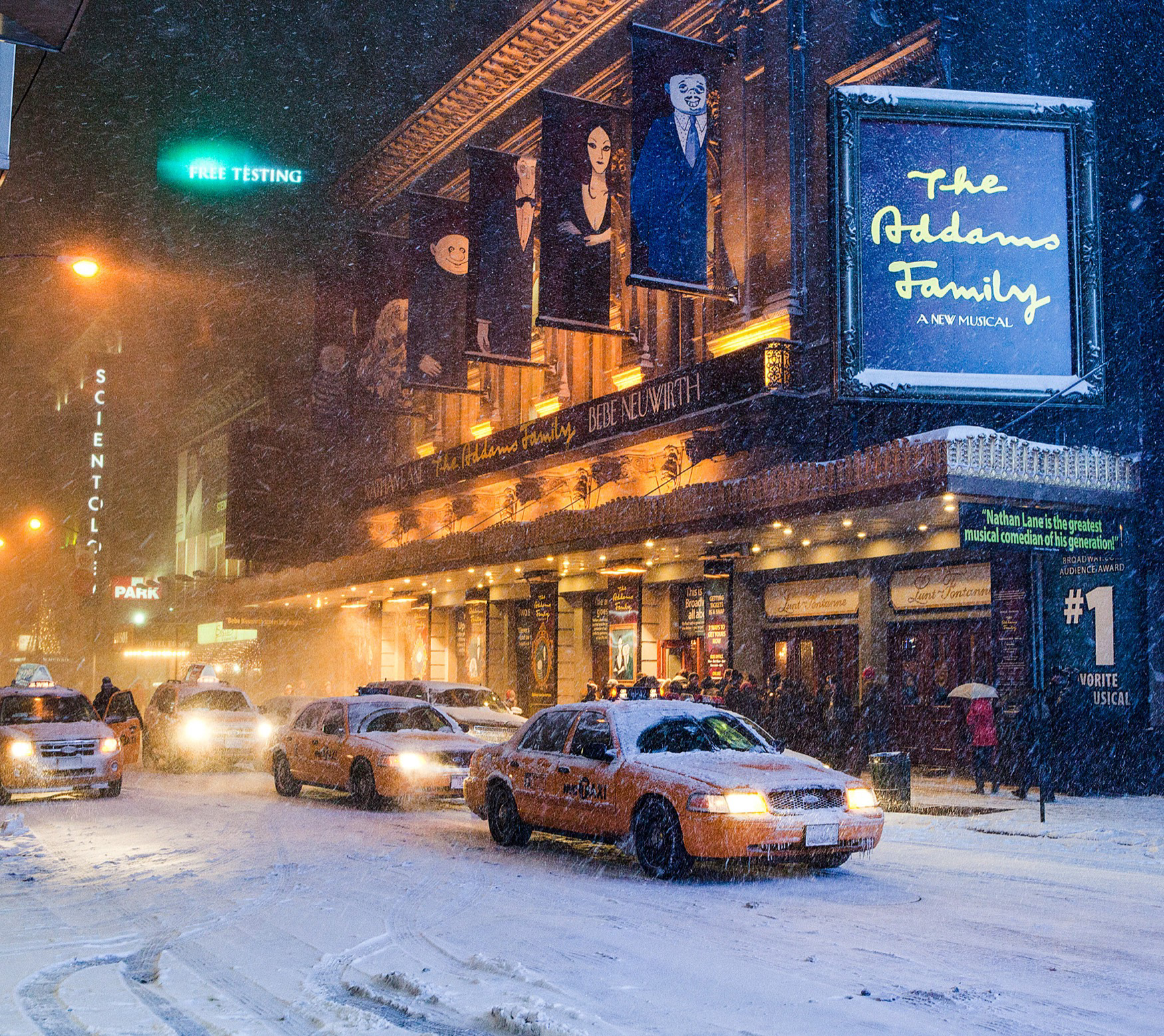 Winter, Broadway, Times Square, 2012