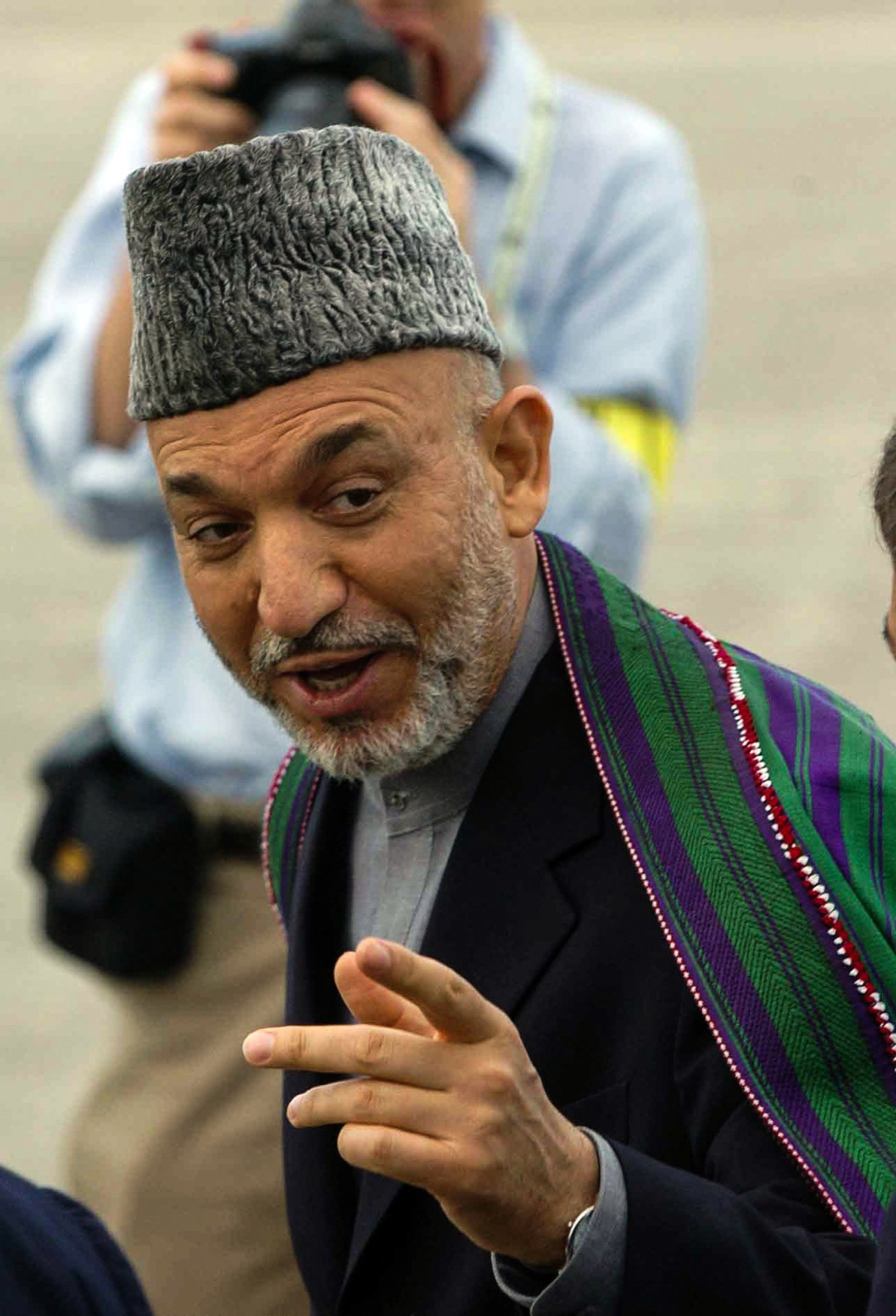 Afghanistan President Hamid Karzai, G8 Summit, Savannah, 2004