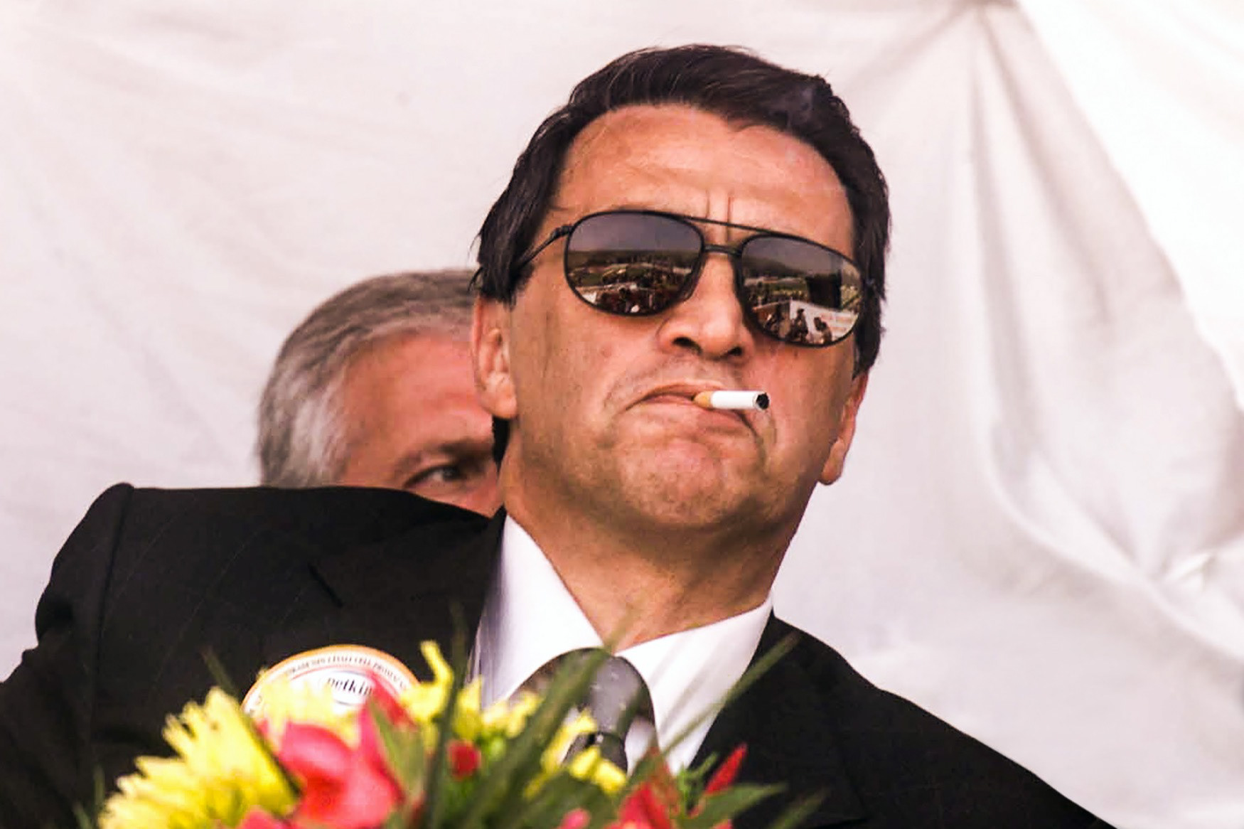 Deputy Prime Minister and leader of Anavatan Party Mesut Yilmaz, Aliağa, İzmir, 1999