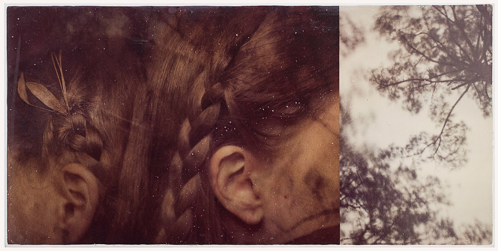 At Least There is That. White Marble Gelatin Fresco Image Transfer, 2013