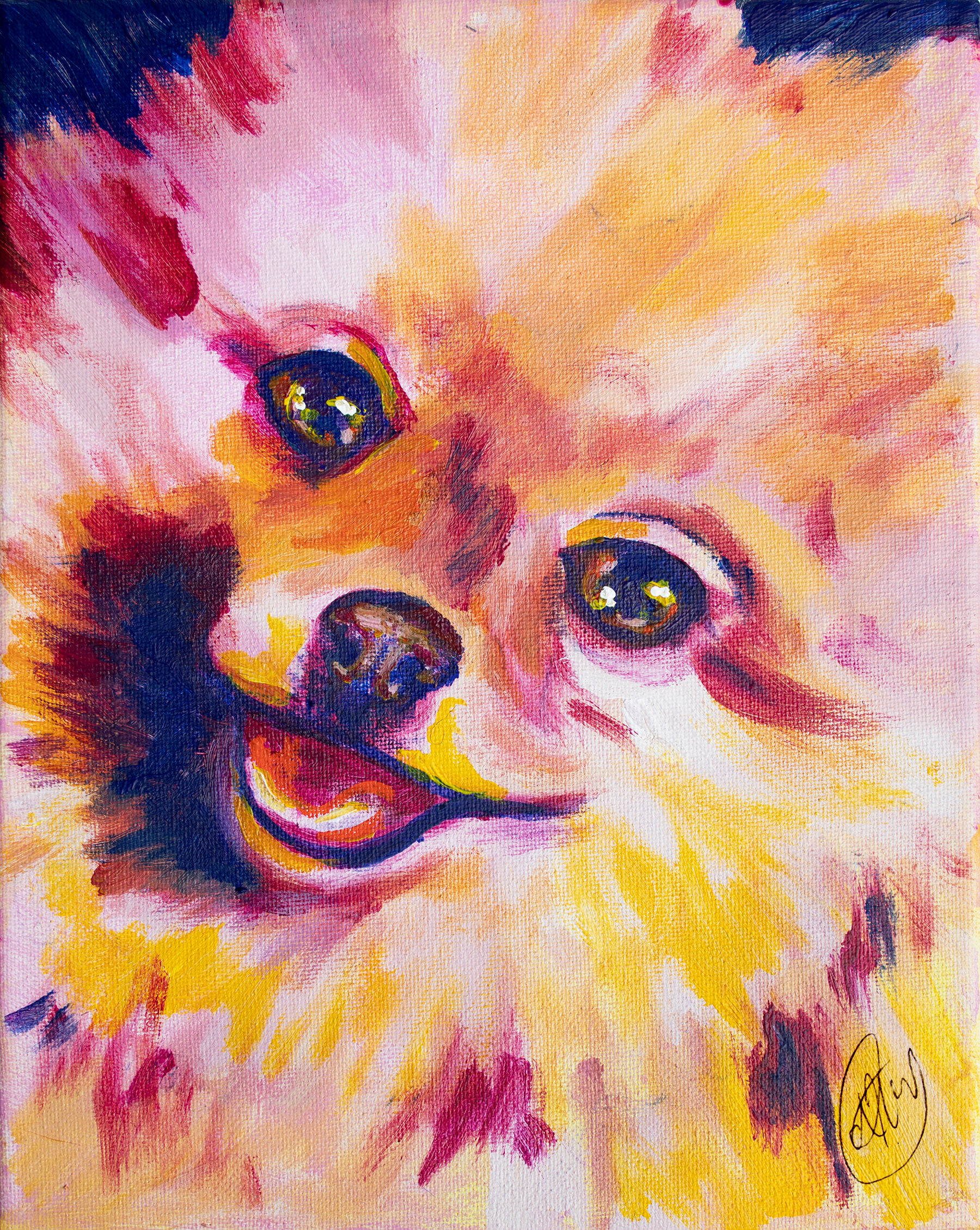 Little Ball of Sunshine Acrylic on Canvas 2023