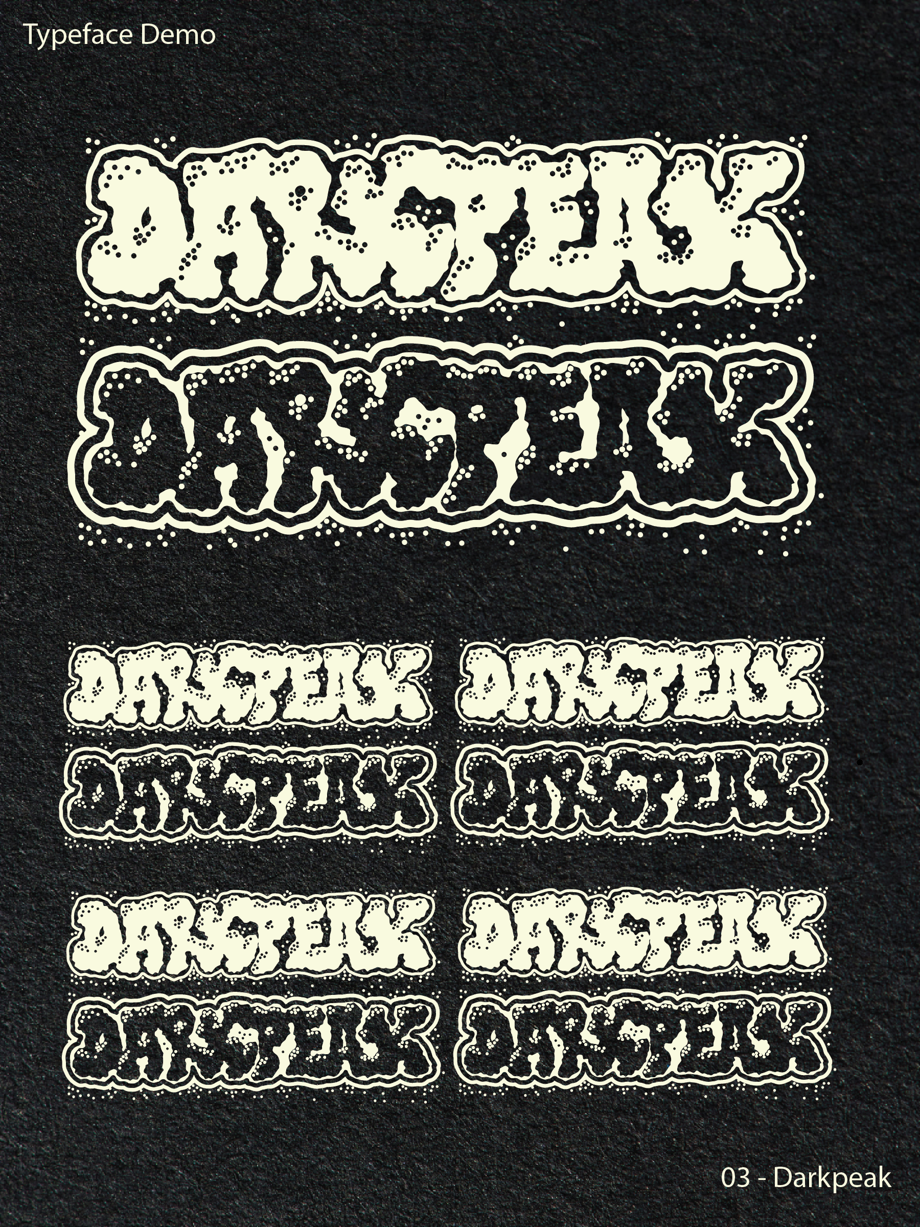Dark Peak Typeface