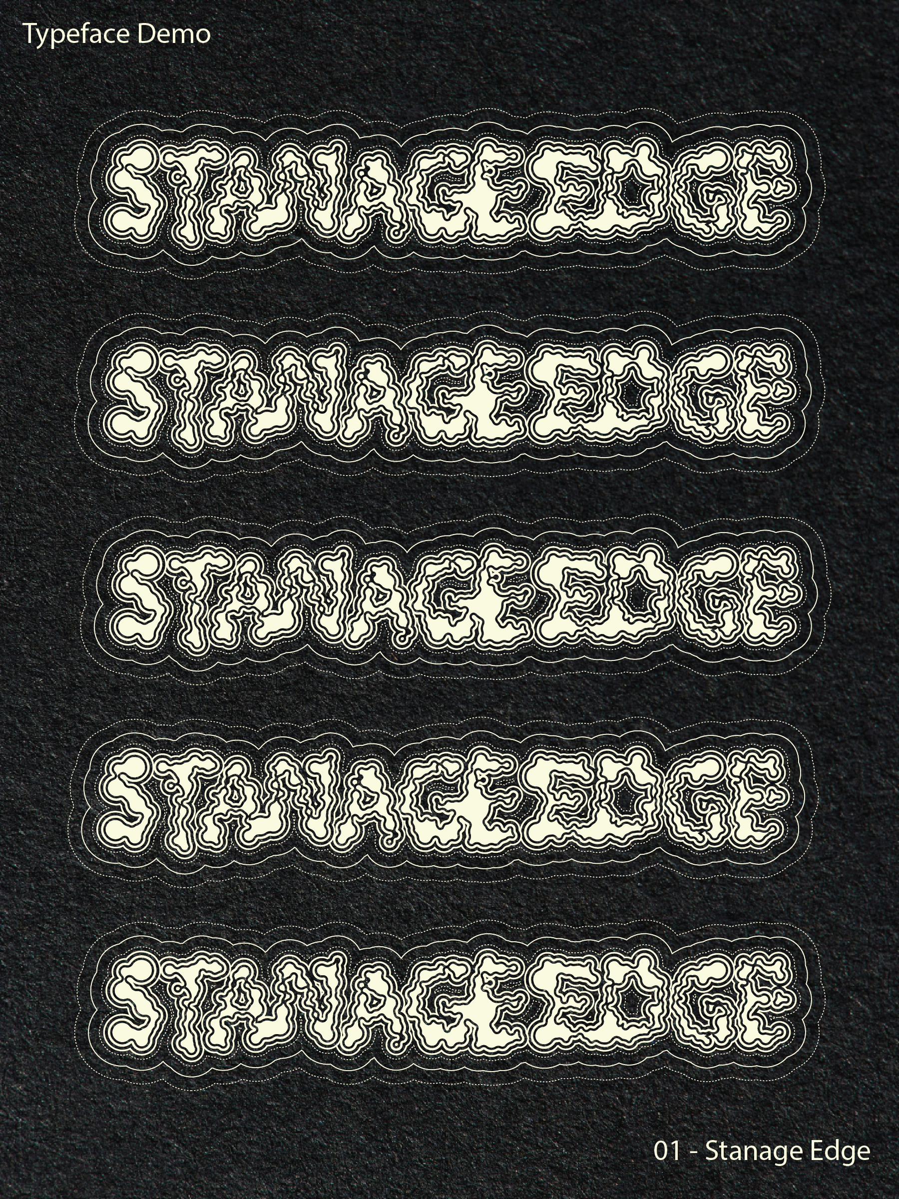Stanage Edge Typeface