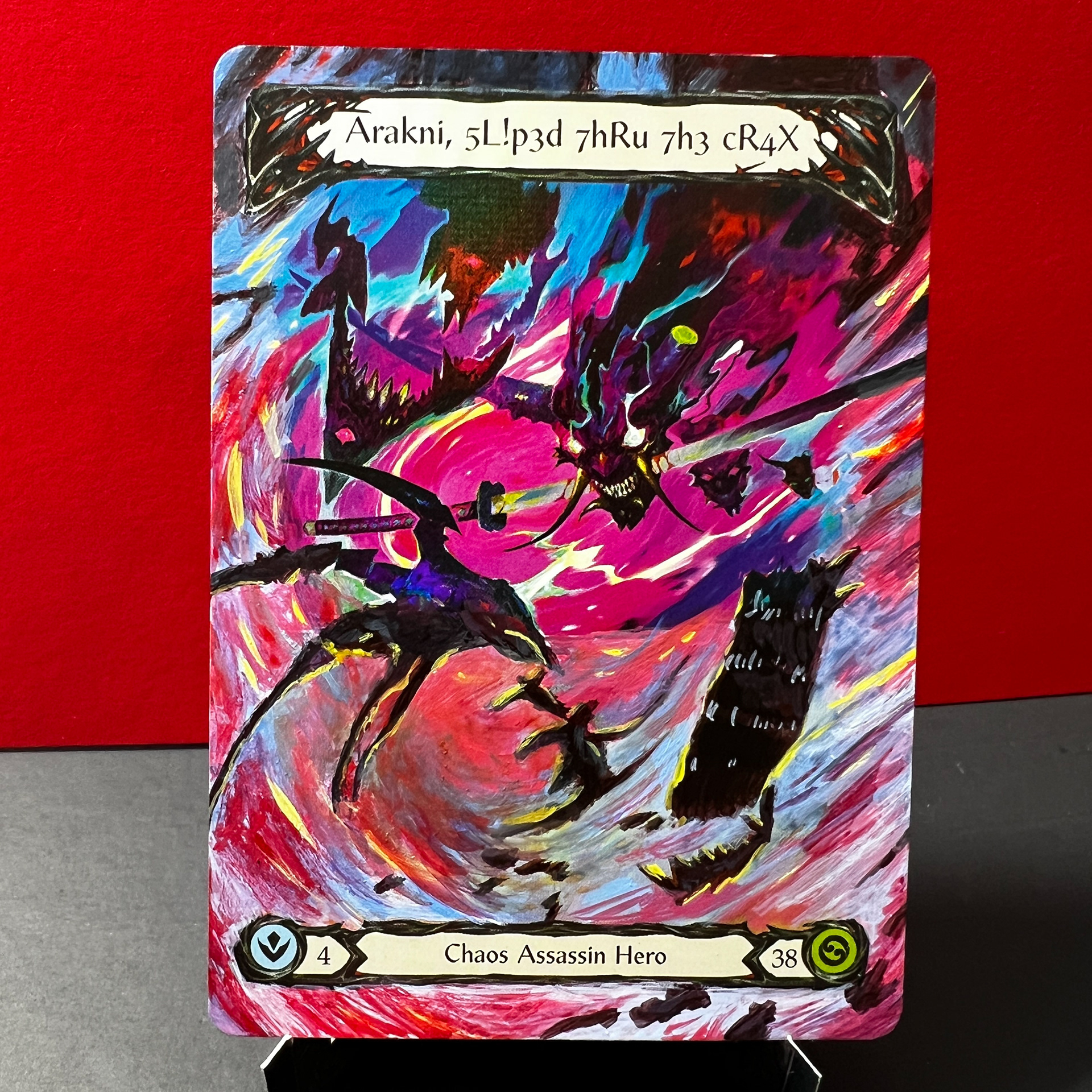 Slippy Full Art Hand Painted Extension on the zero gauge foil