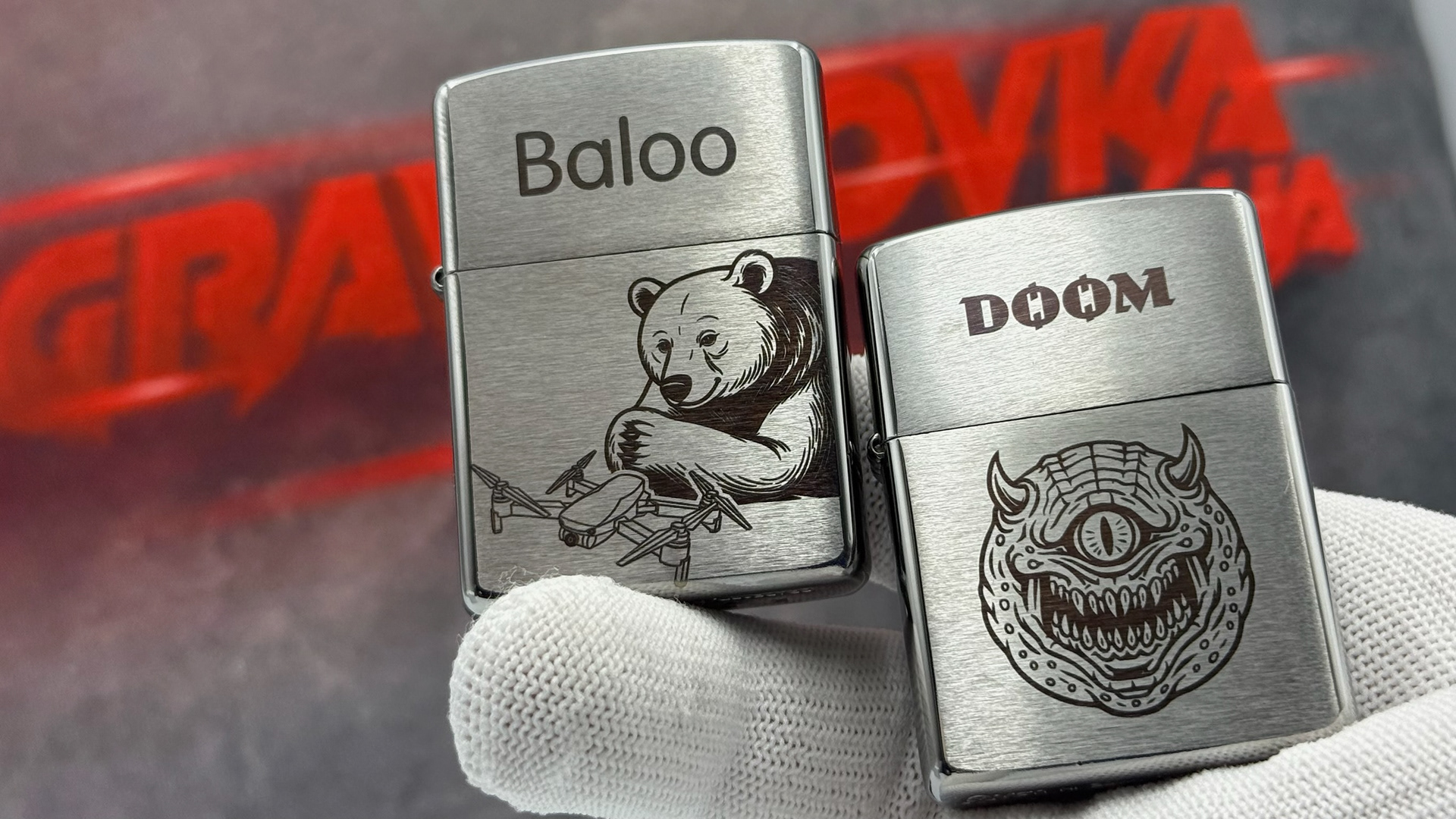 Zippo з позивним і шевроном для солдата ДШВ