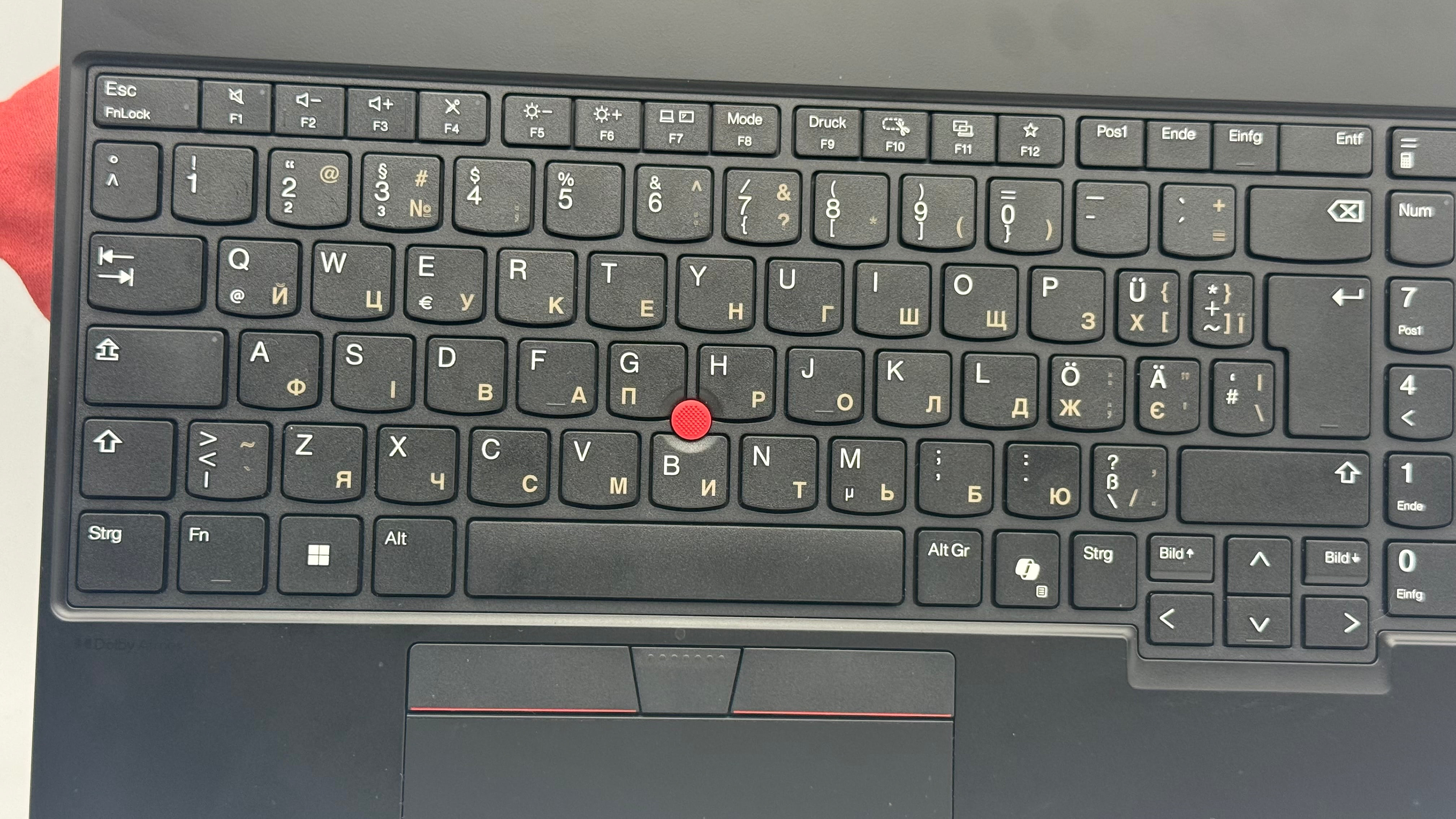 Lenovo ThinkPad без підсвідки (німецька клавіатура)