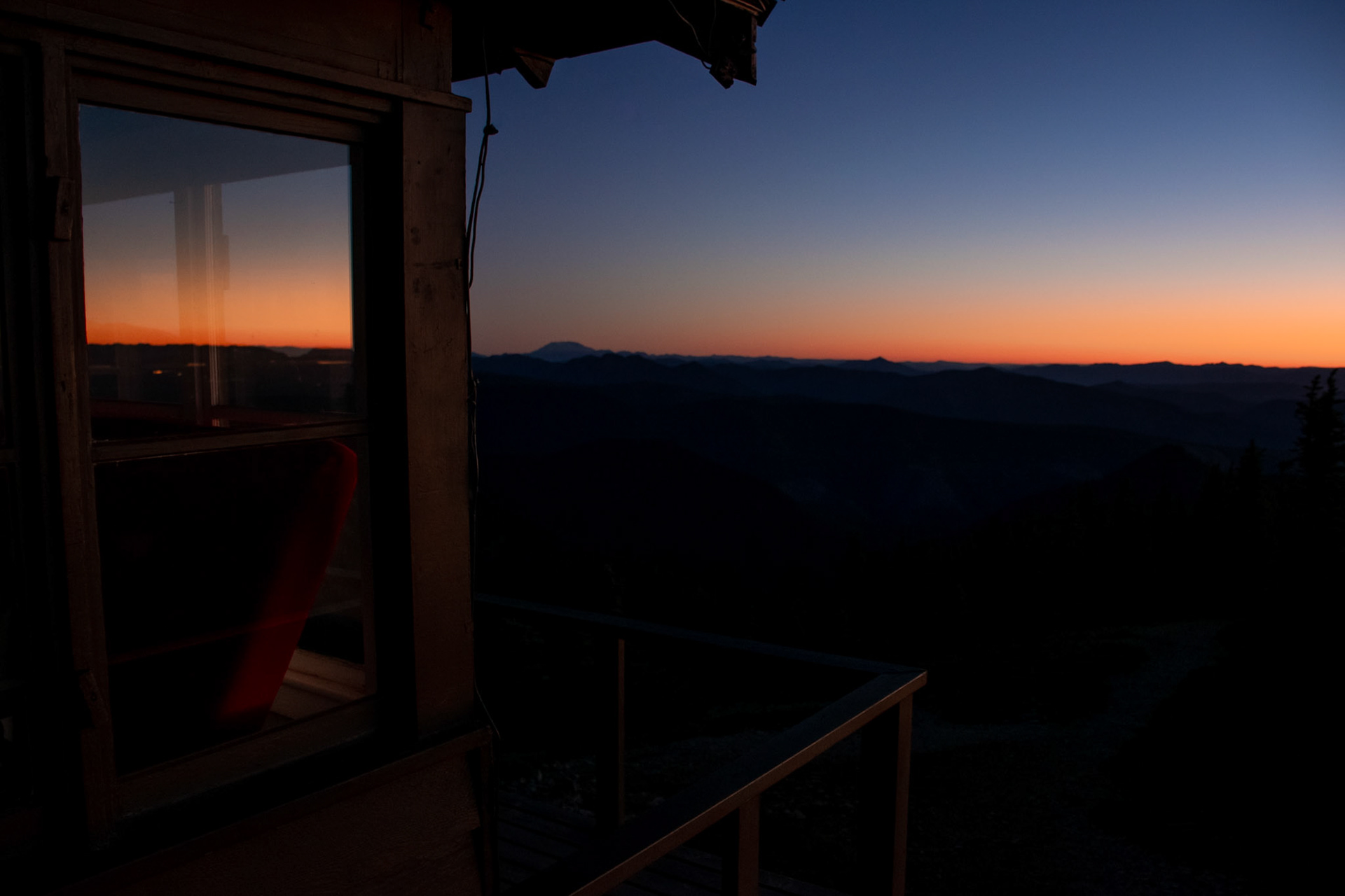 The last light over Helens