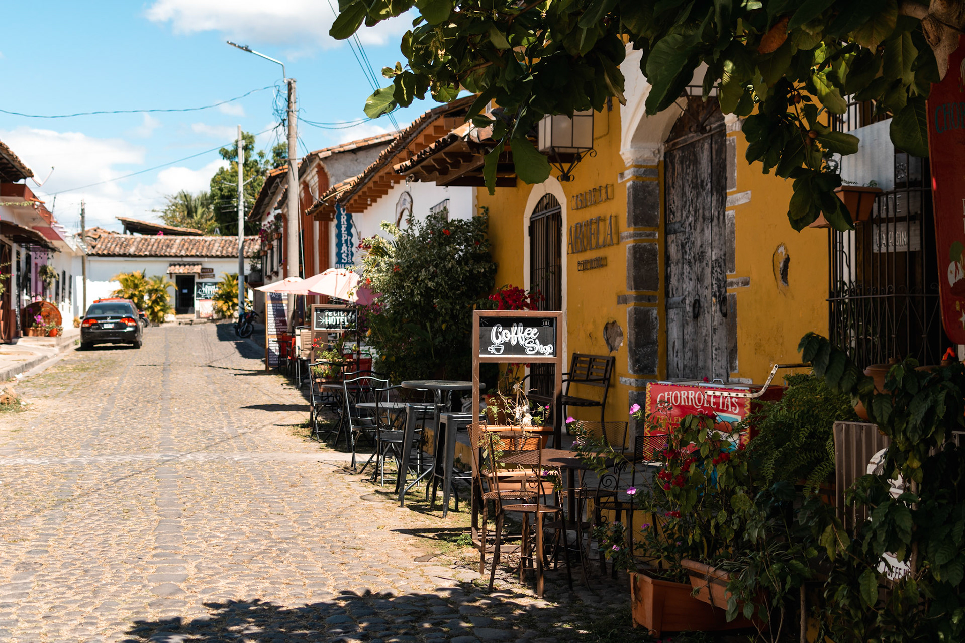 On day 3 and we went to a small lake town