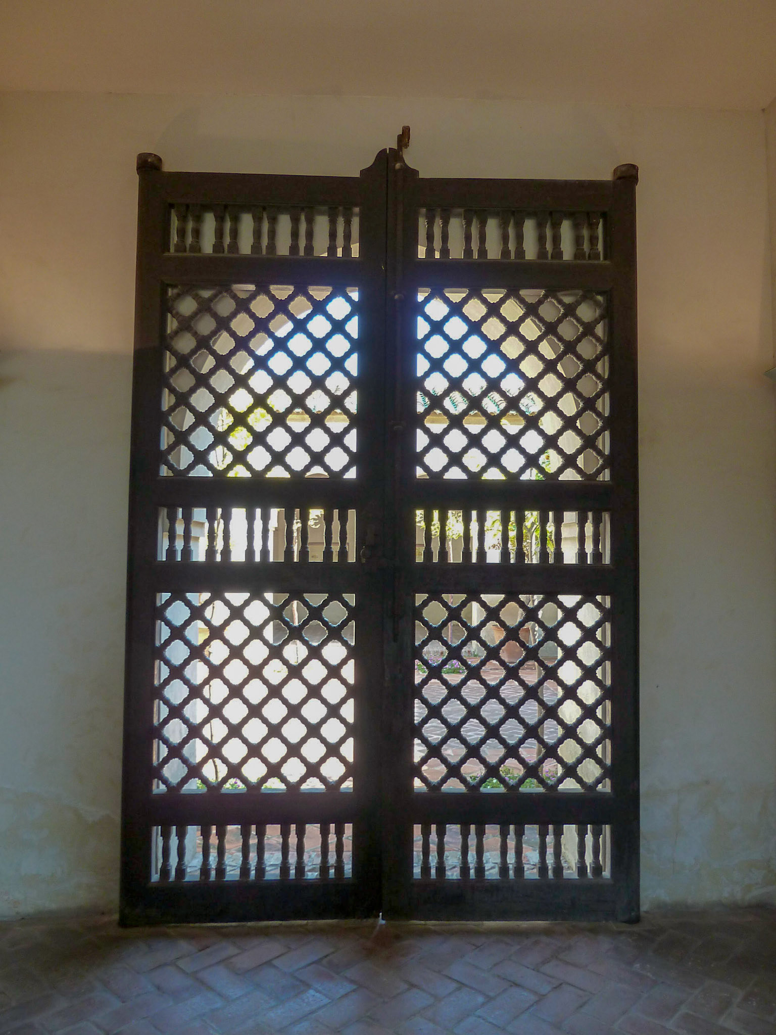 Screened window.