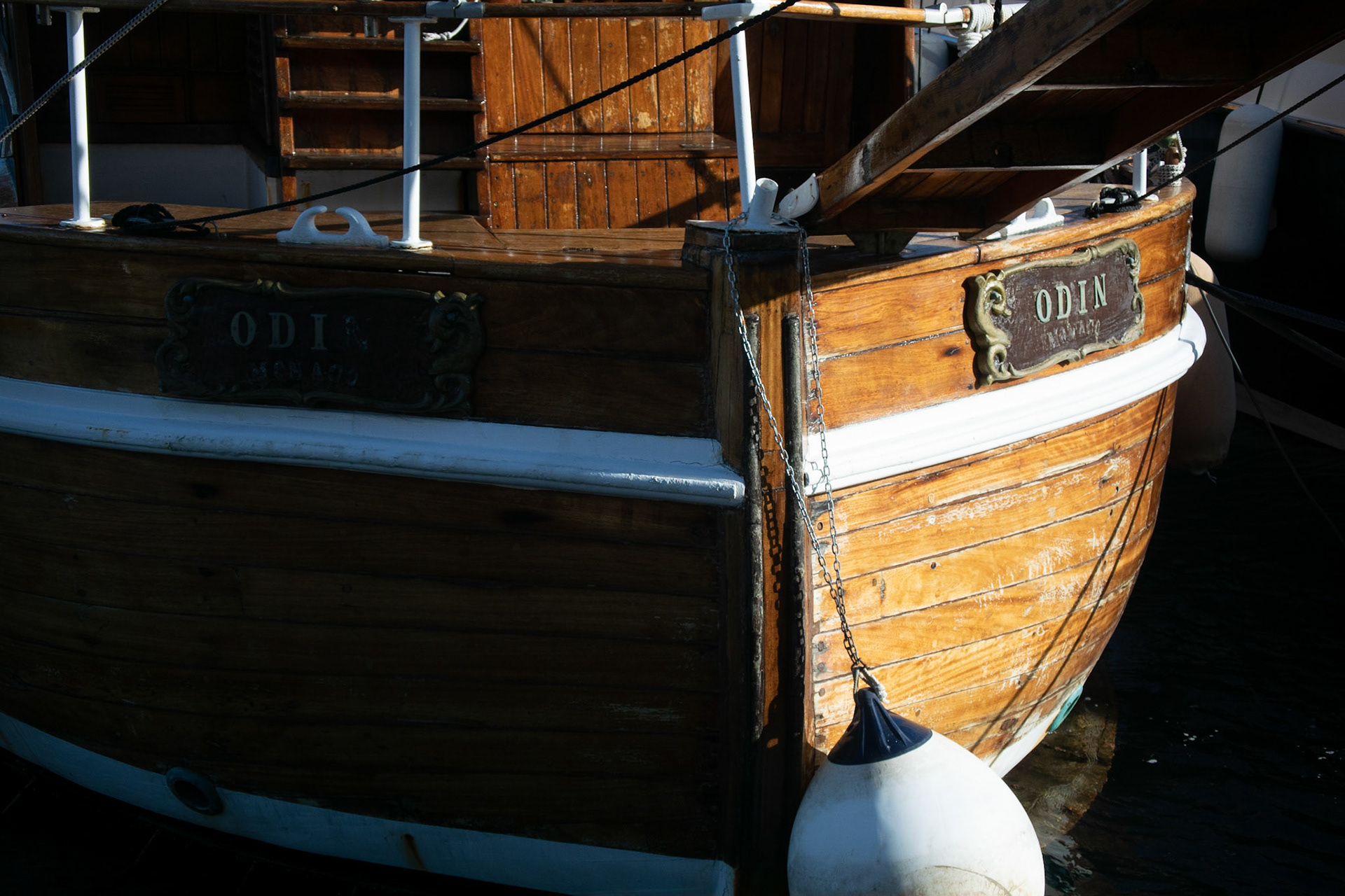 Someone clearly lives aboard this beauty.