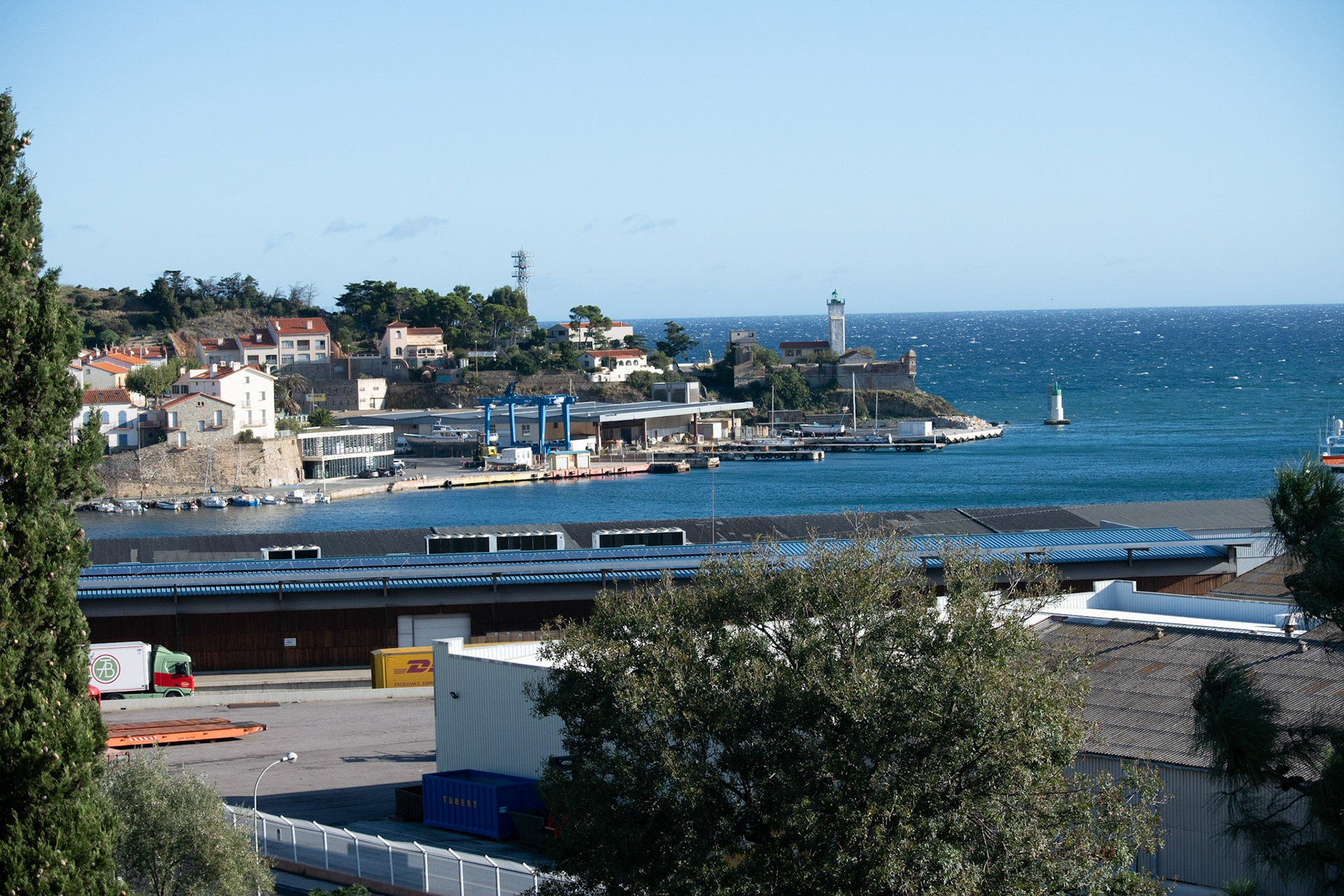 From our kitchen veranda looking NE out of the harbor.