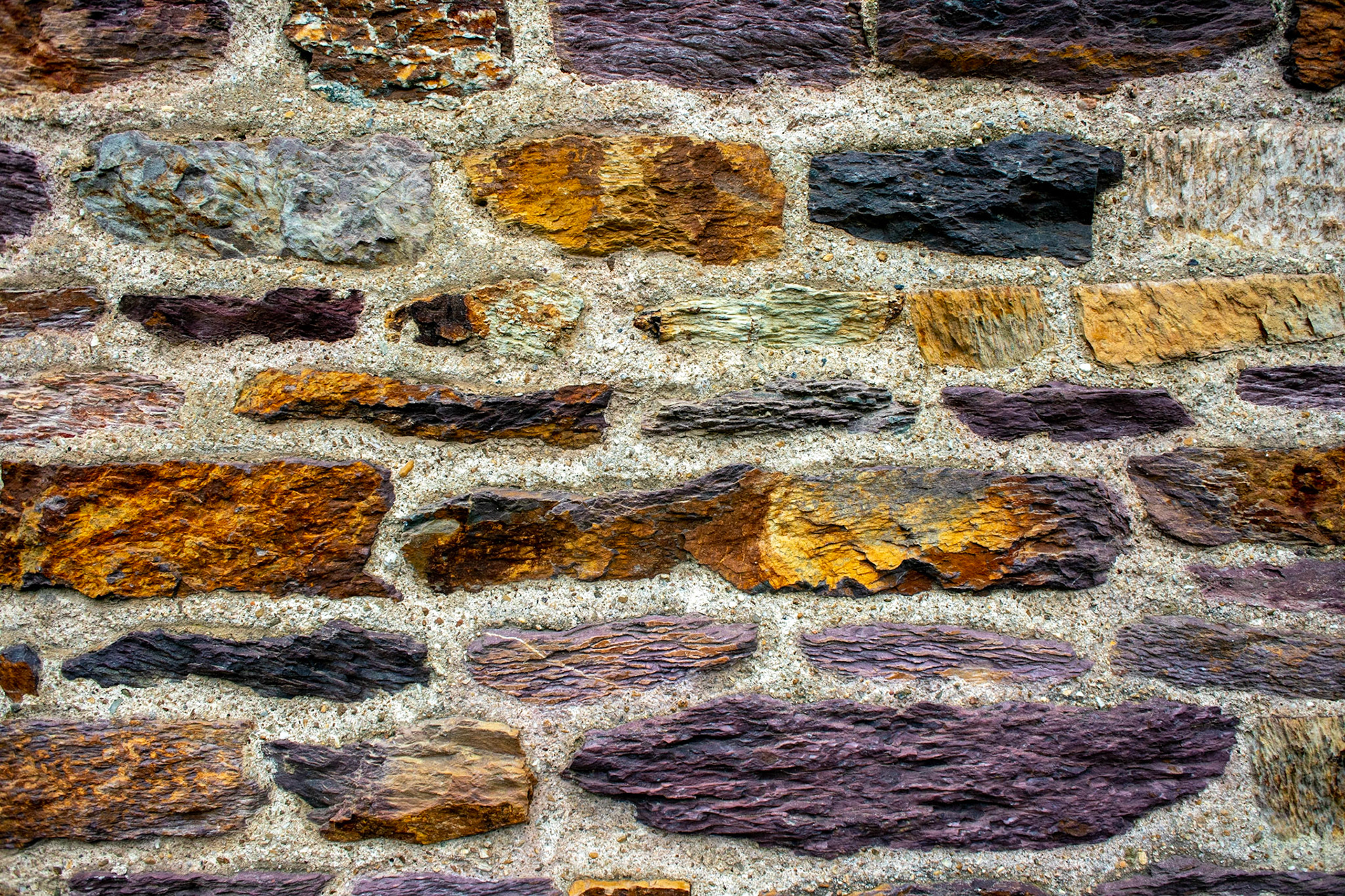 Old stone masonry.