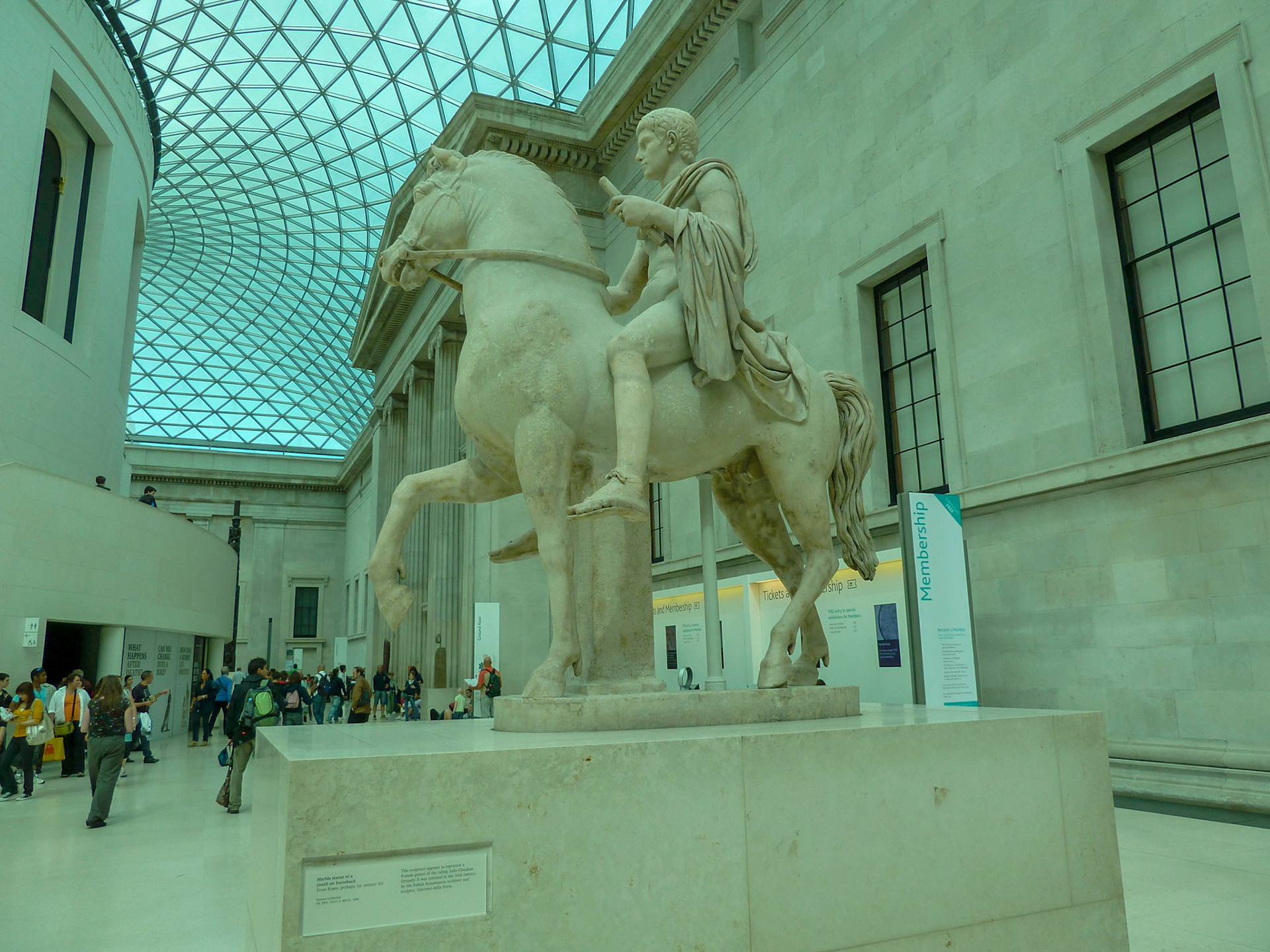 The British Museum is free, and it's old and new melded beneath a dome of windowed light.