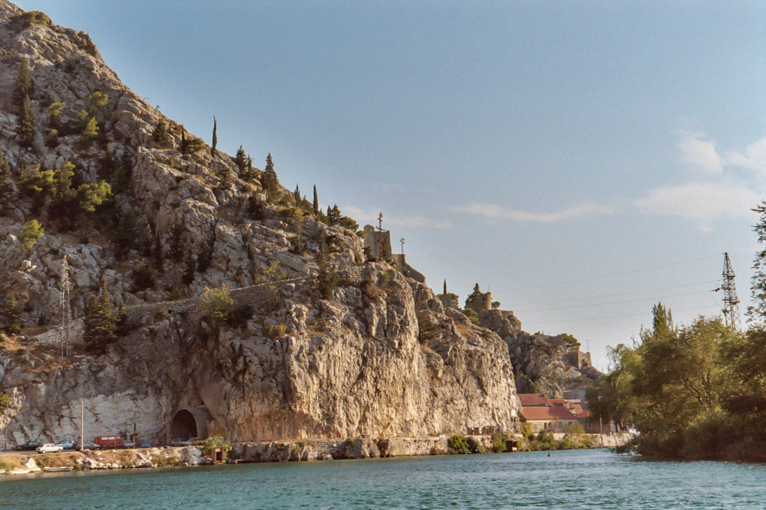 Omis was definitely special. The Cetine River emerges through the costal mountains through a spectacular gorge. About five miles upstream, a placid river turns to white water, complete with rafts and guides. But just where it becomes navigable, there's a beautiful cafe and bakery on the site of an old flour mill that used water from the nearby rapids for power.