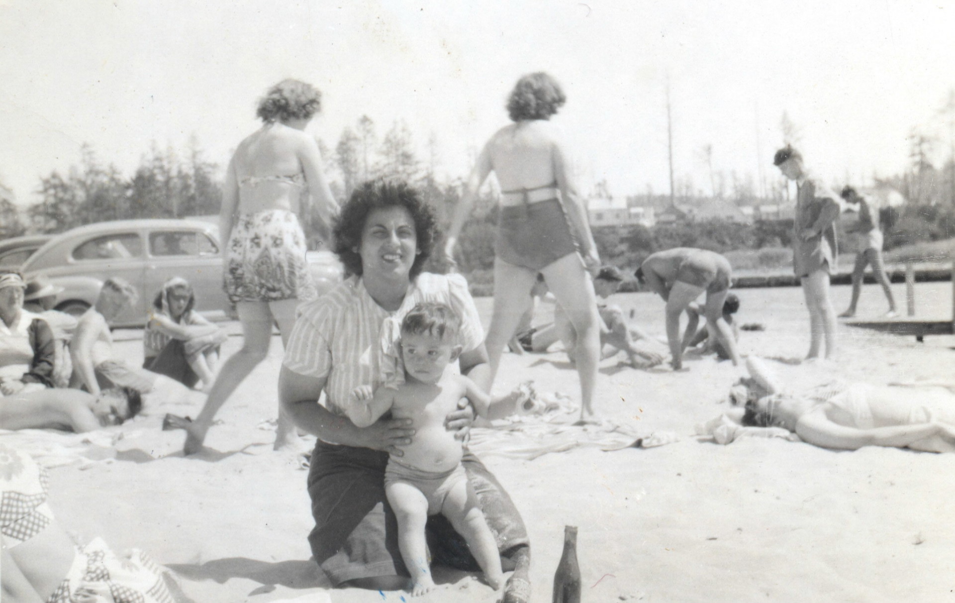 At Devils Lake, 1947.