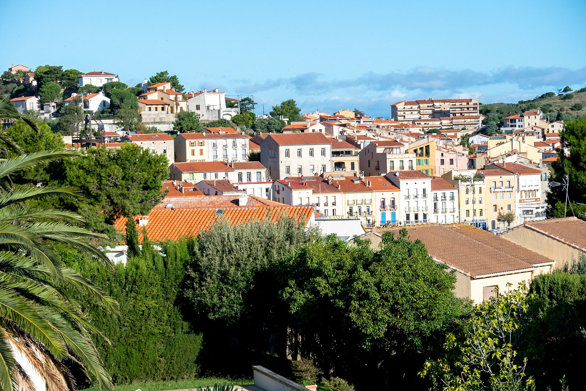 Looking toward the inside of the harbor and the downtown quais.