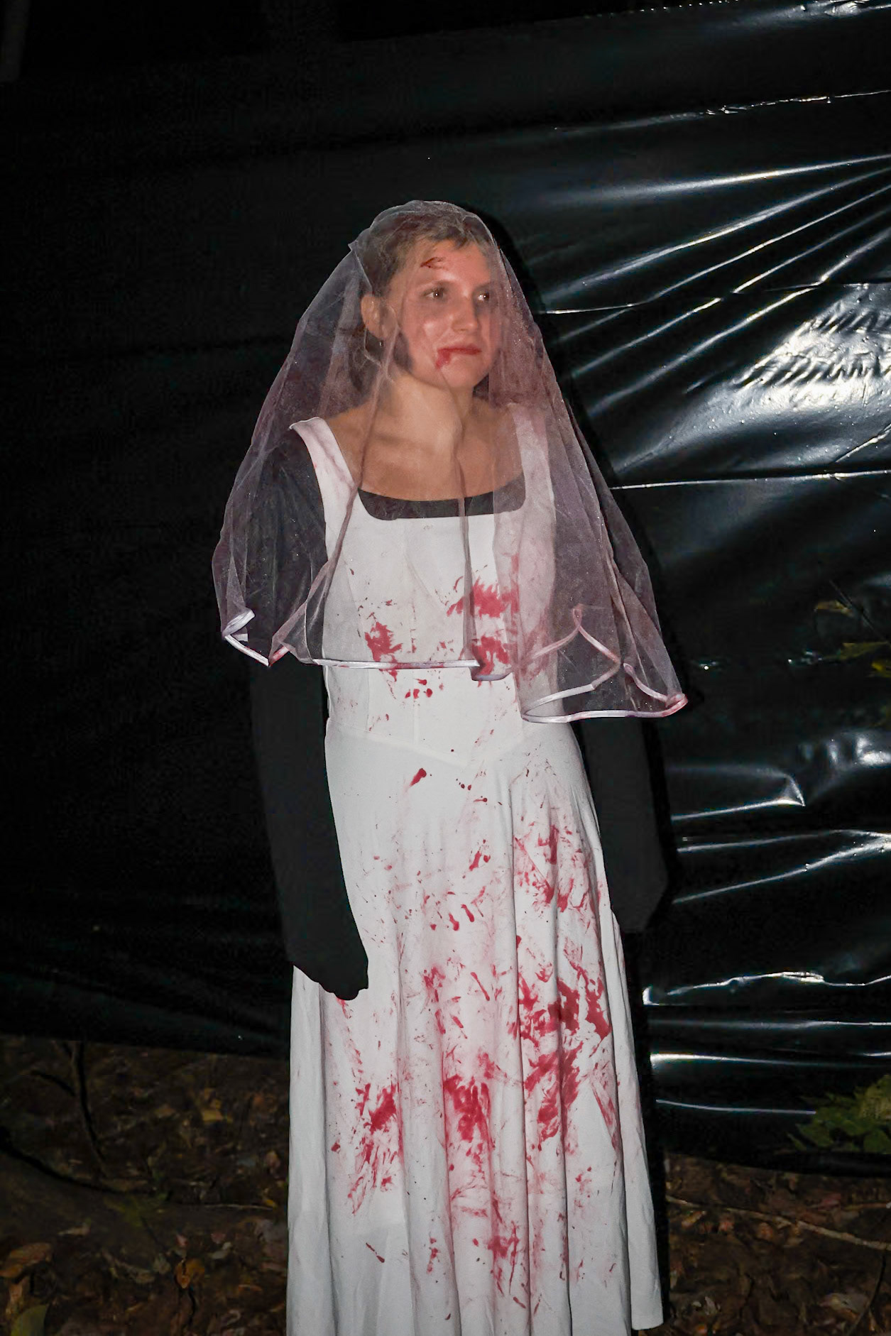 Bloody Bride Lilliana Klein awaits her groom. (Photo by Madelynn Pittman)
