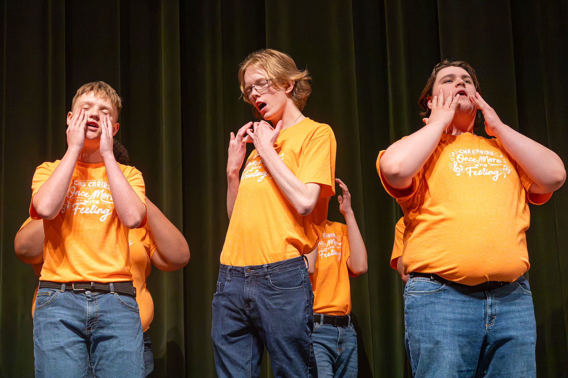 Tenor Bass embrace the theme of their show: "Feelings". (Photo by Sophia Myers)