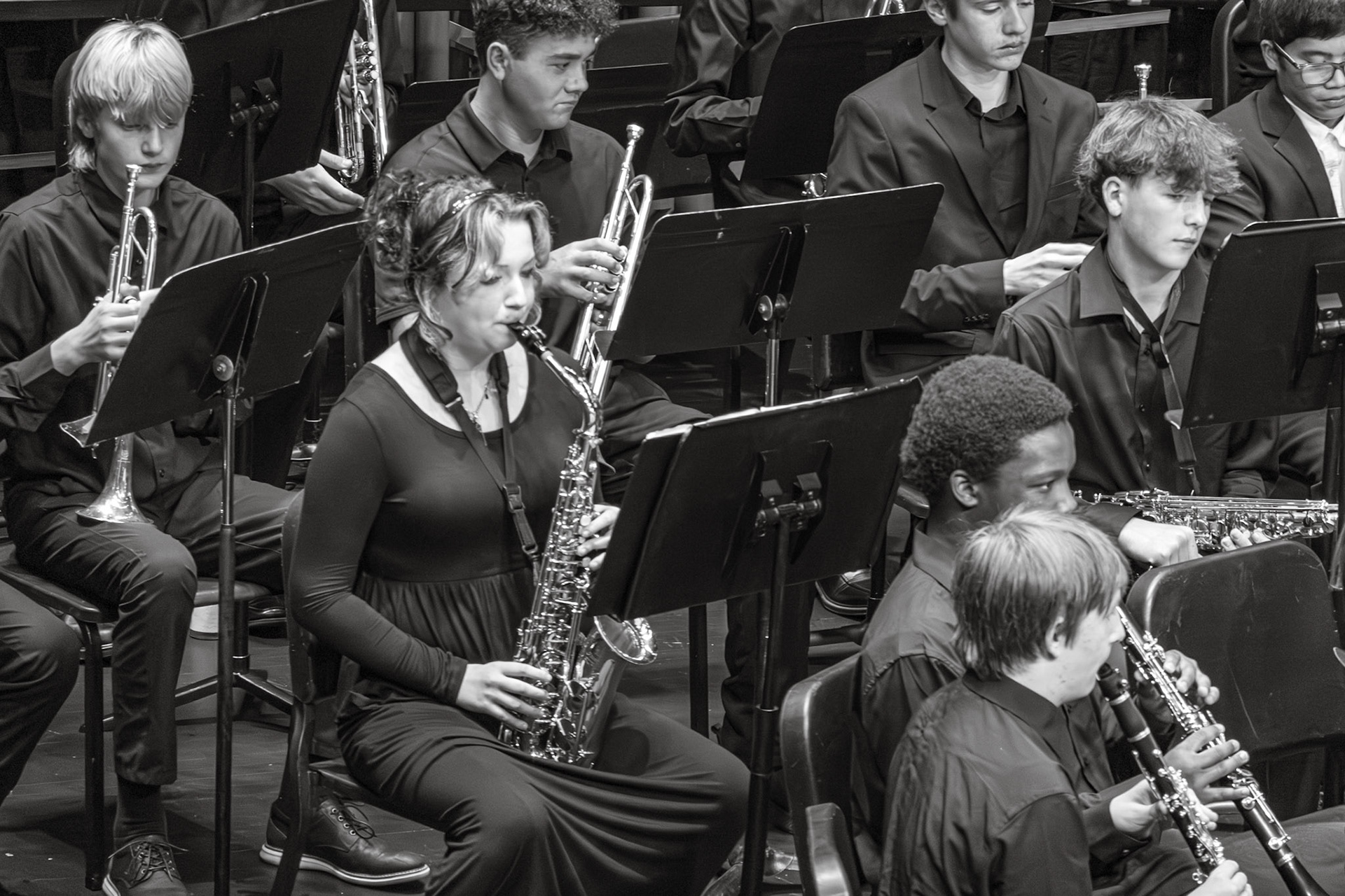 The Caledonia Concert Band performing "Music From Stranger Things" (Photo by Caralyn Price)