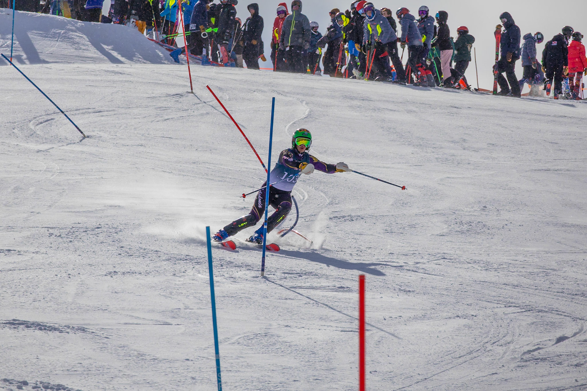 Aidan Brown makes graceful turns all the way down the hill and always provides great course reports for the team. (Photo by Justin Harper)