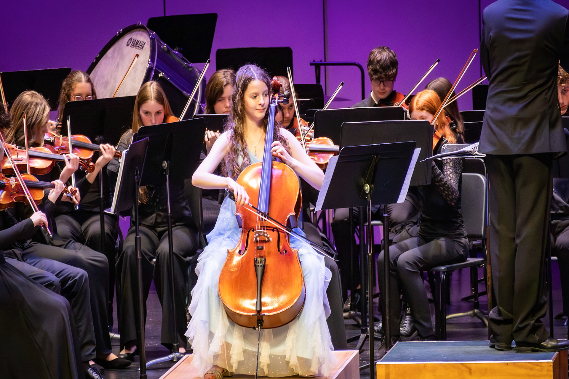 Hannah Bennet solos in William Squire's Tarantella (Photo by Lucas Swartz)