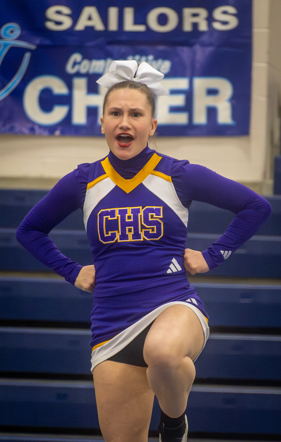 In Round 3, Mariah Peterson soars, trusting her bases and showcasing skill and precision.(Photo by Lilli Jackson)