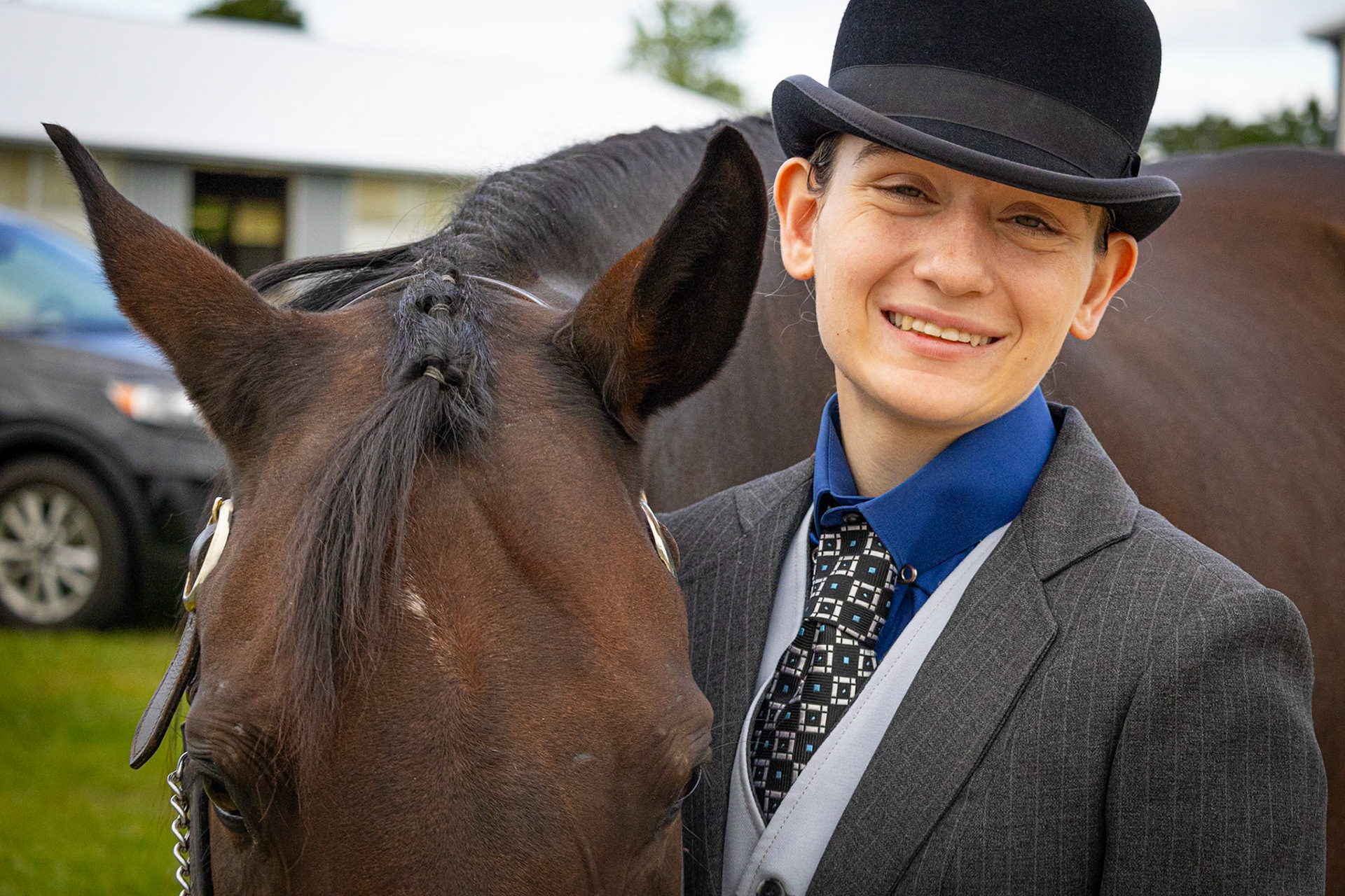 Nina Stiver with her horse, Captain. (Photo by Valentian Sosa)