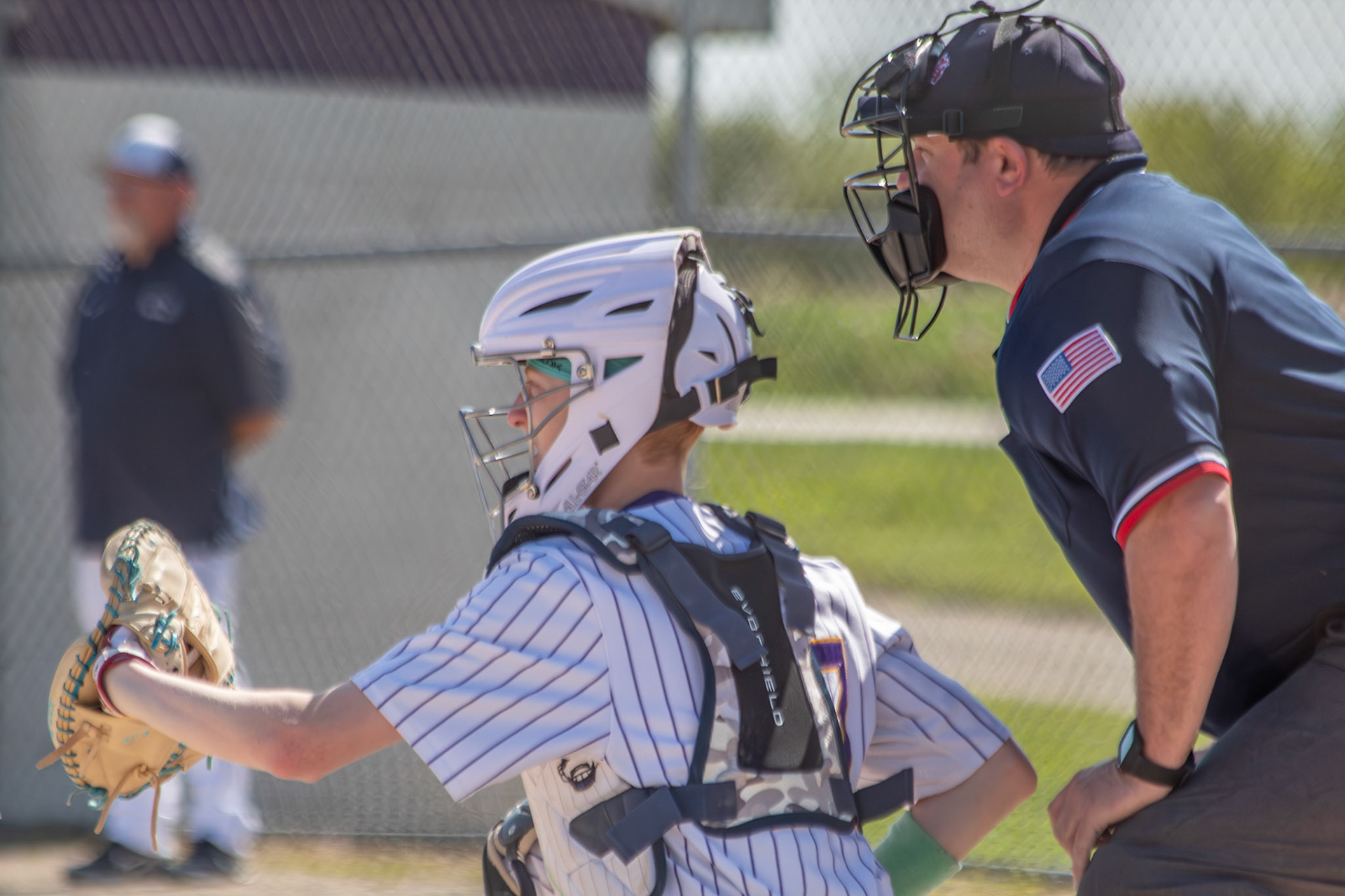 Catcher Gehrig Bernhardt (Photo by Elsha Bytwork)