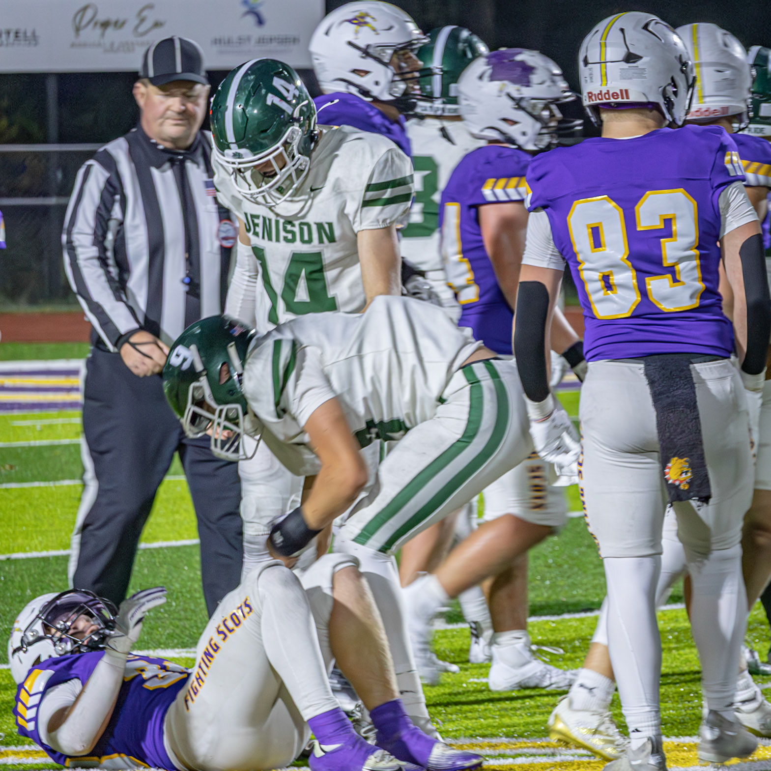 Freshman Jacob DeVries stands ready on the field. (Photo by Jakob Swartzlander)