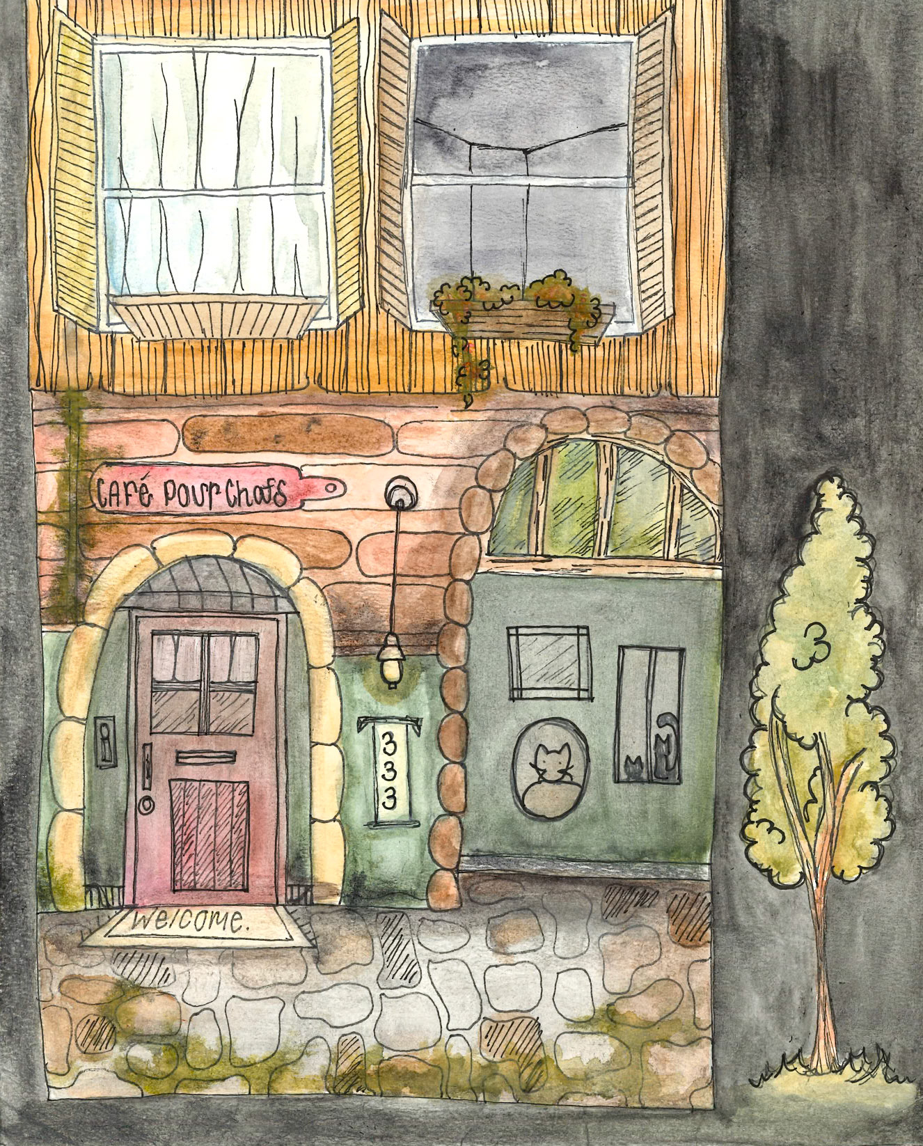 Ink and Watercolor (Taylor Severson)