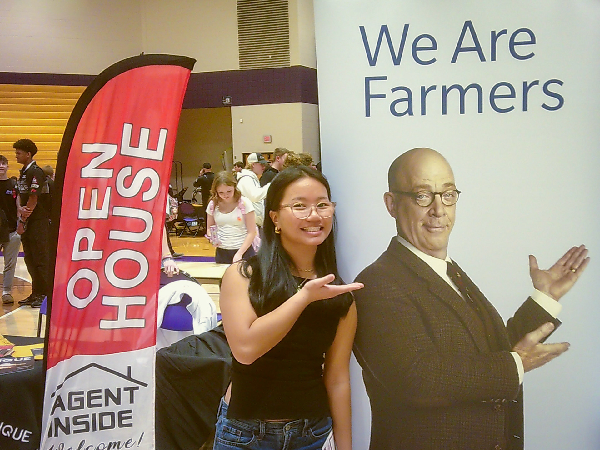 BUH-BUH-BUH-BUH-BUM Angel Par is not a farmer. (Photo by Keira Marshall)