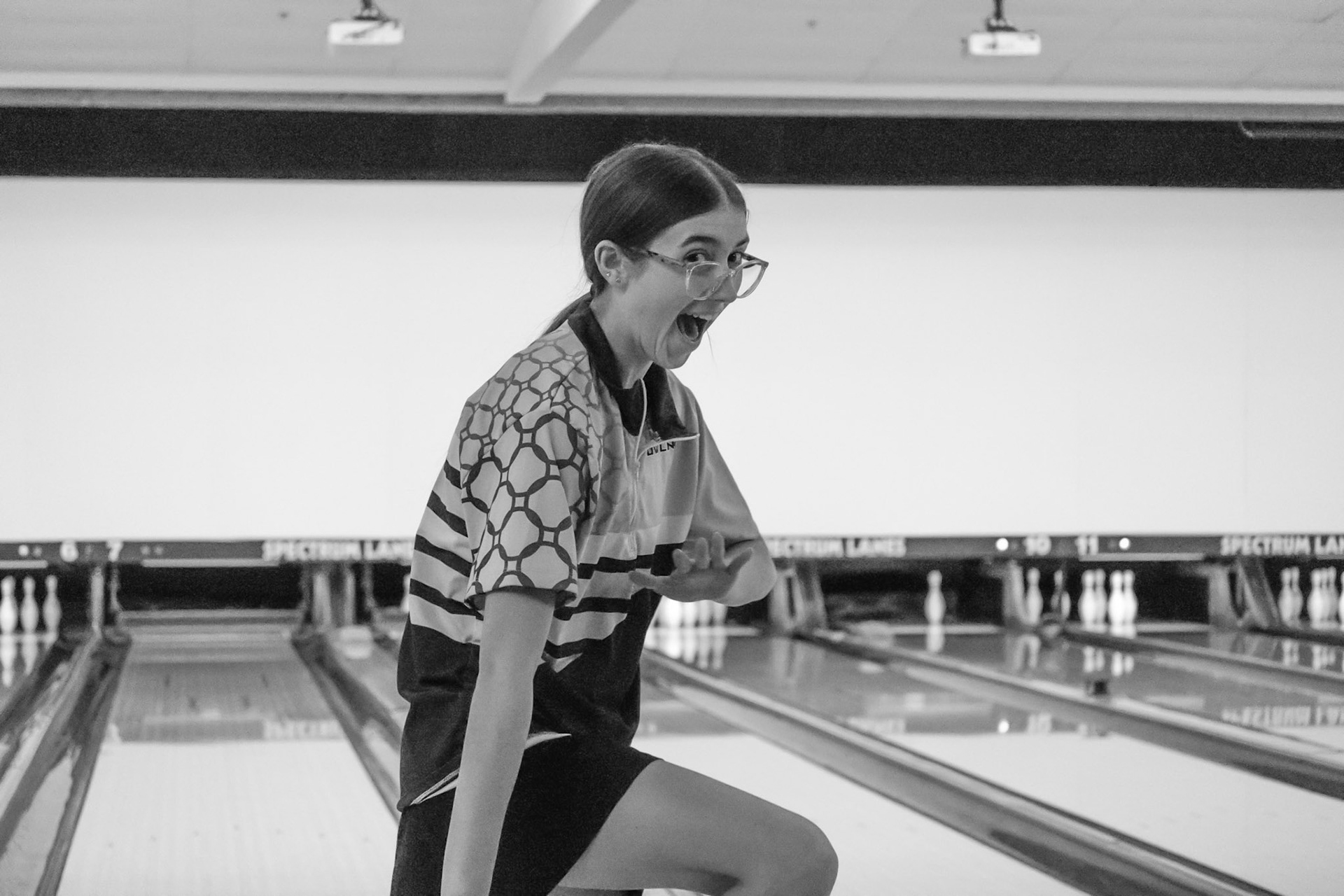 keni showing of which her dance moves after getting her Strike (Photo by Kacy Rosted)