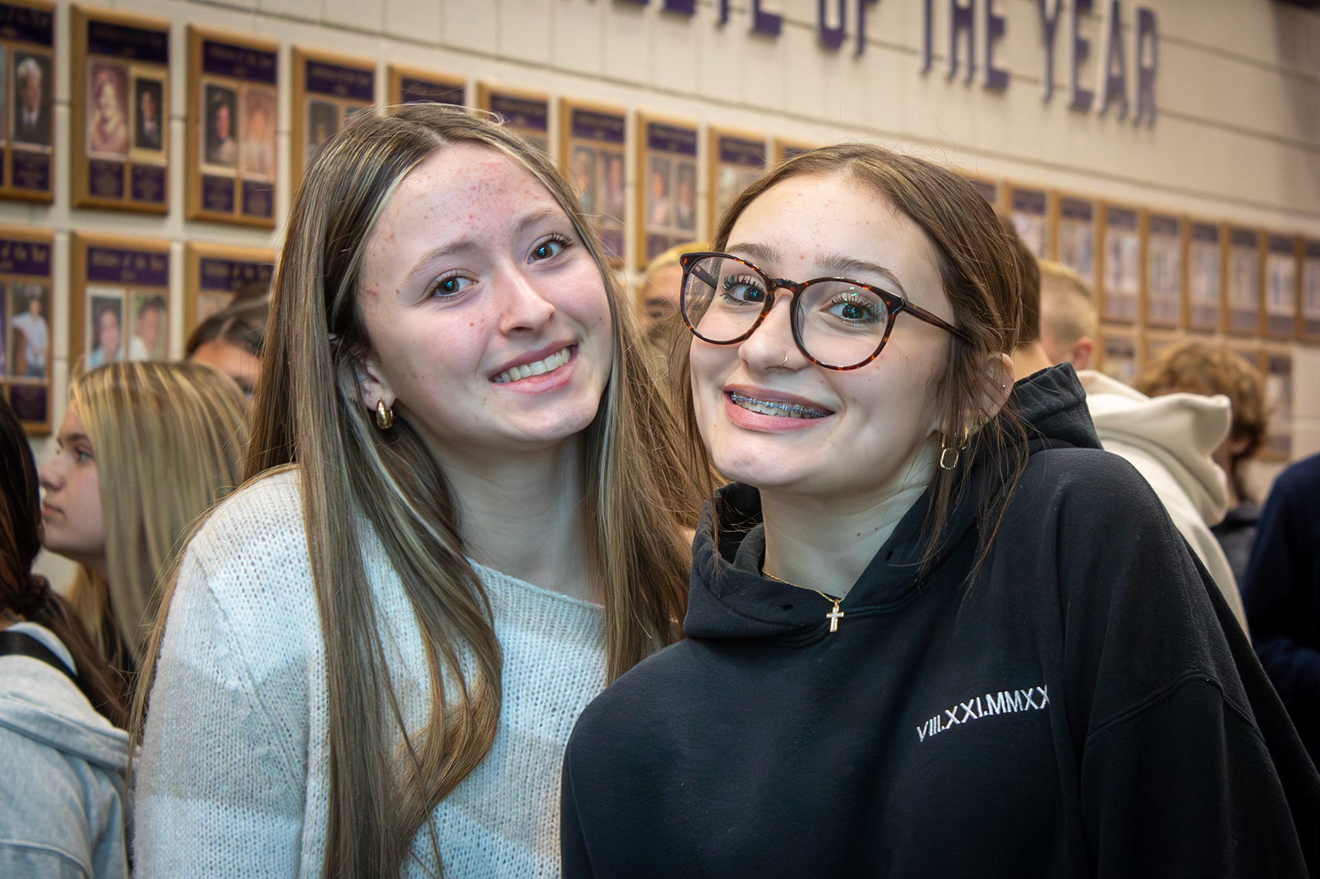 Maci Warburton and Kendall Gregory faced the future with friendship and confidence. (Photo by Lilli Jackson)