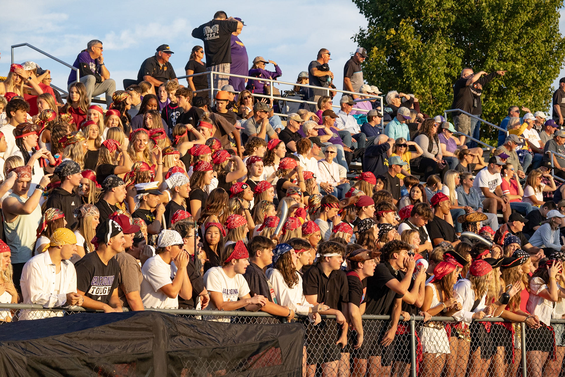 The student section erupts as the Fighting Scots make a play. (Photo by Milana Rico)