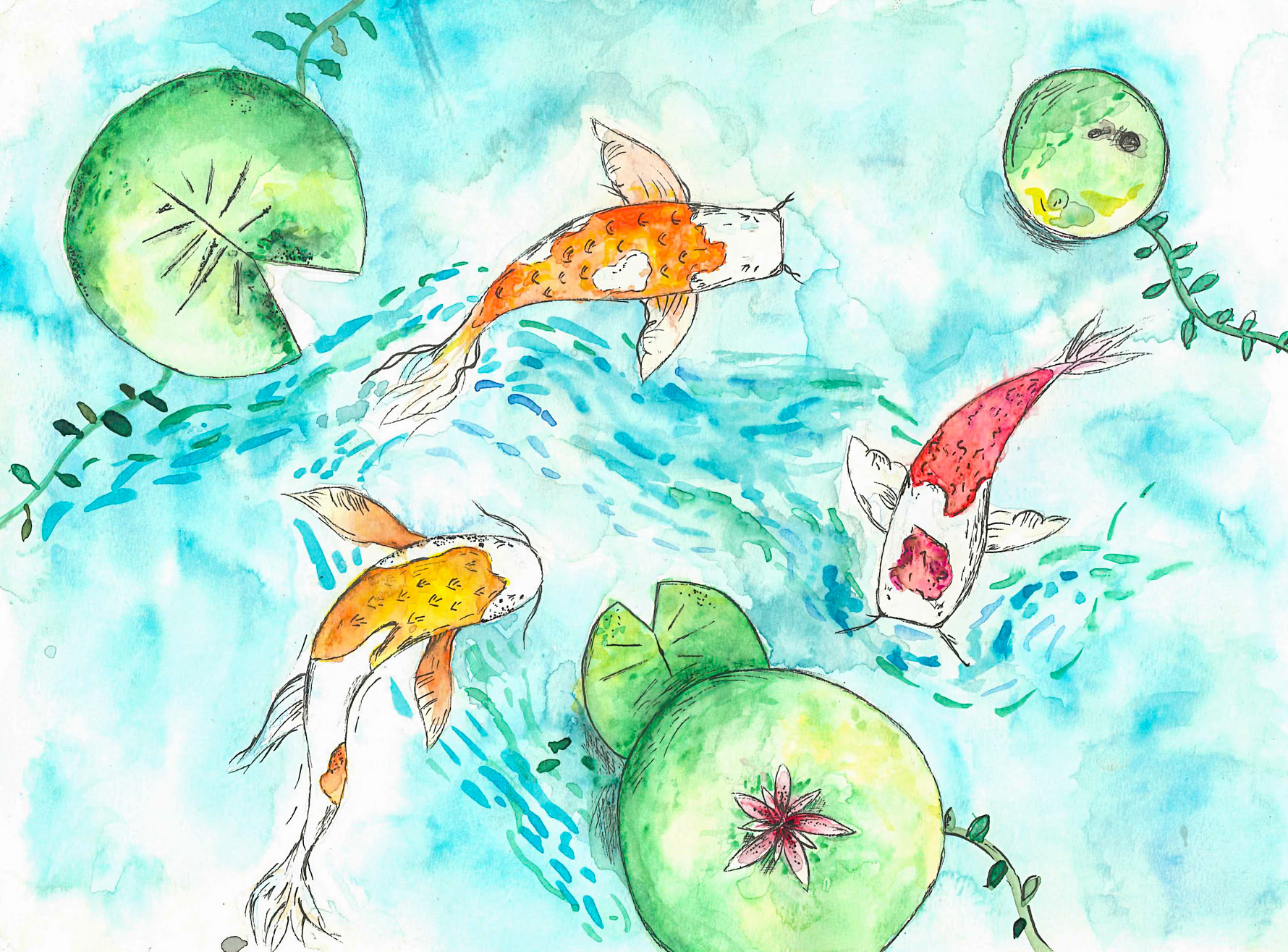 Ink and Watercolor (Mila Schultz)