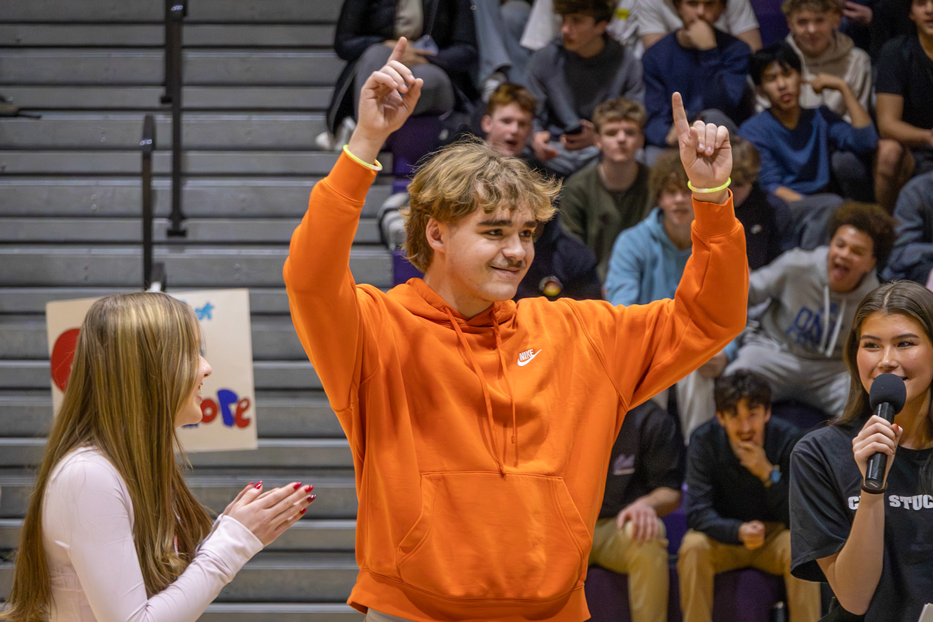 DJ Robinson claimed the Winterfest Prince crown, showing school spirit and making his senior year even more memorable. (Photo by Lilli Jackson)
