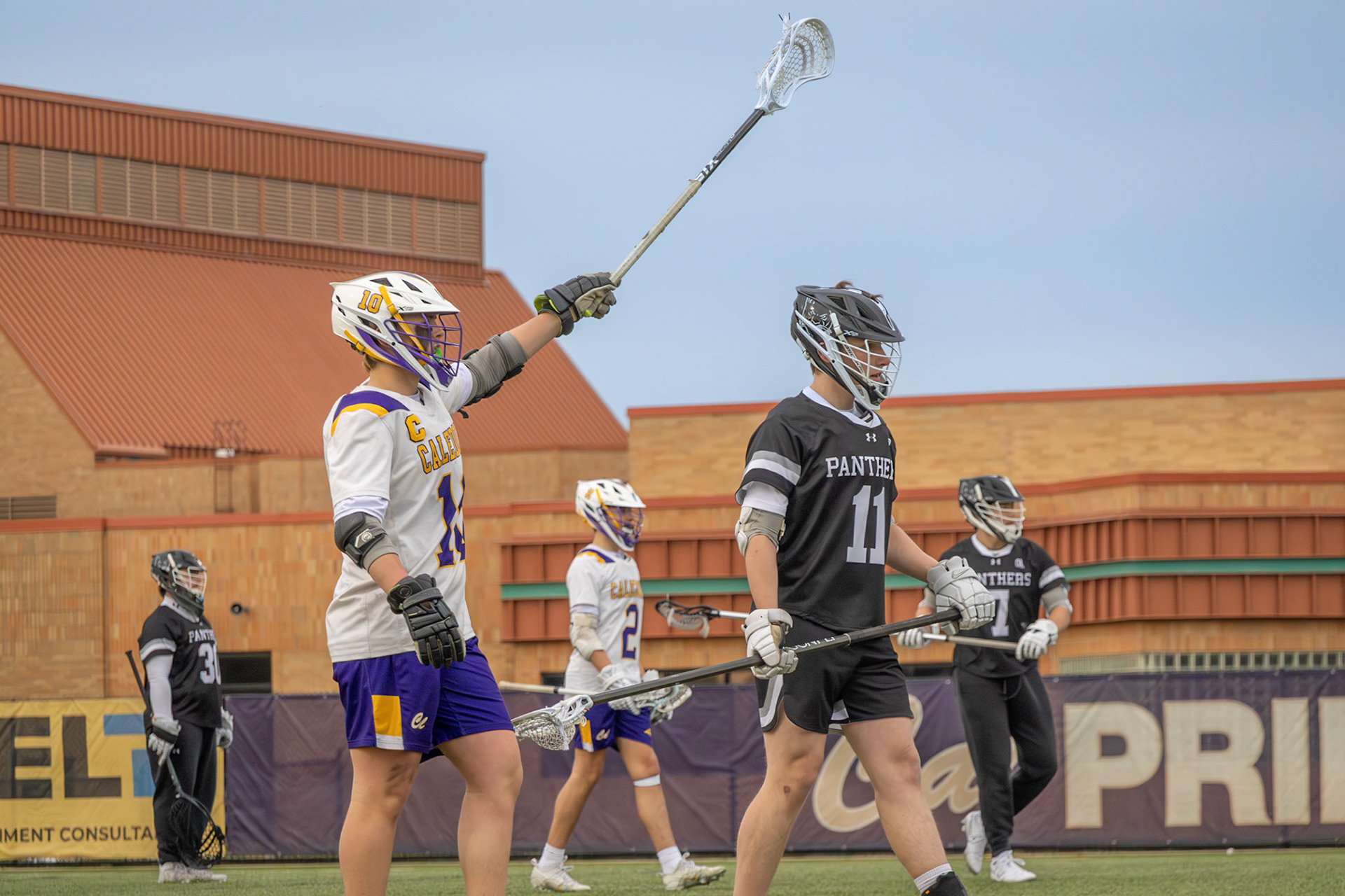 (14) Rylan Bultema calls for the ball as he looks to score another goal. (Photo by Emma Garza)