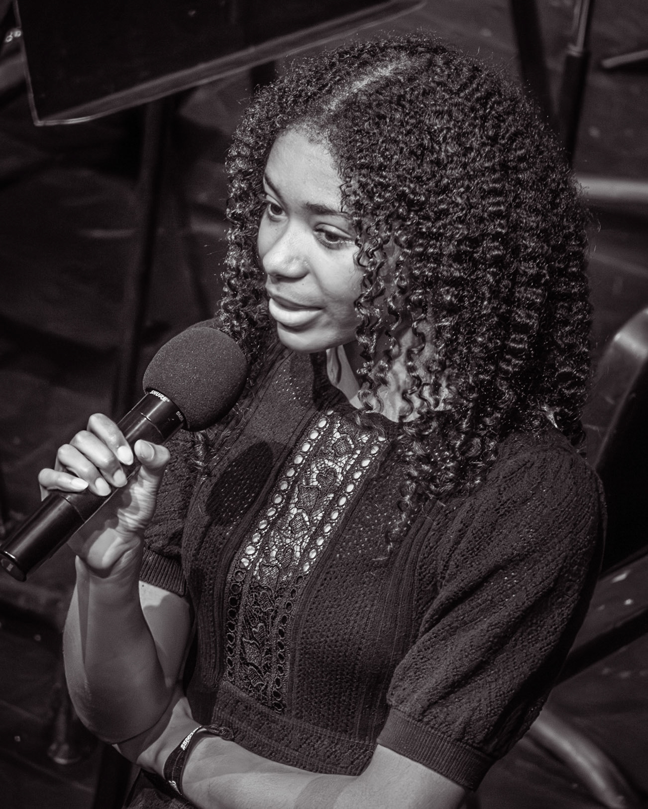 Senior Yelena Wilks shares the college she'll be attending, and what she'll be majoring in. (Photo by Eva Sierra)