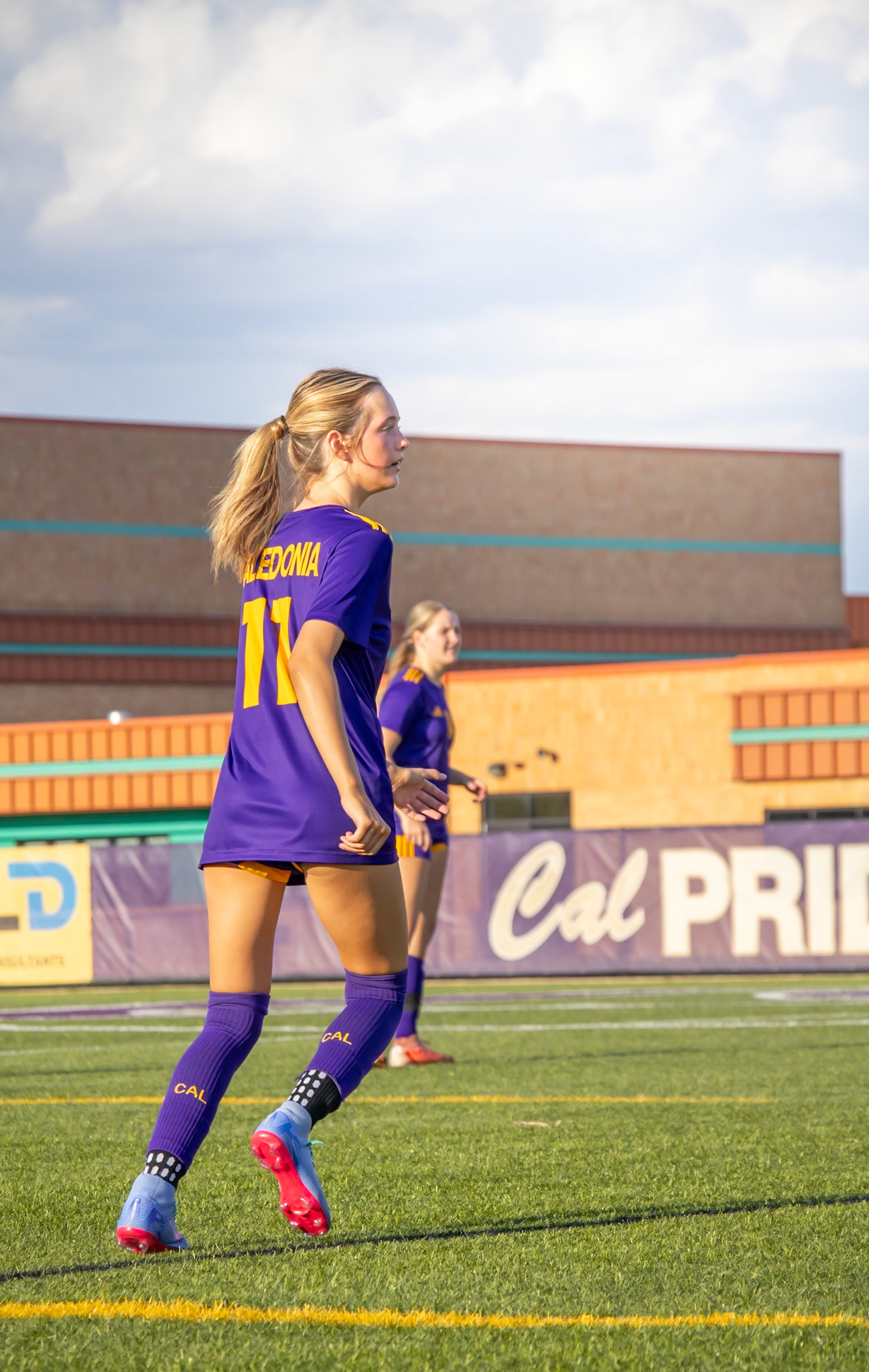Attentive, Maddie Terryn watches the next play unfold. (Photo by Aibree Akers)