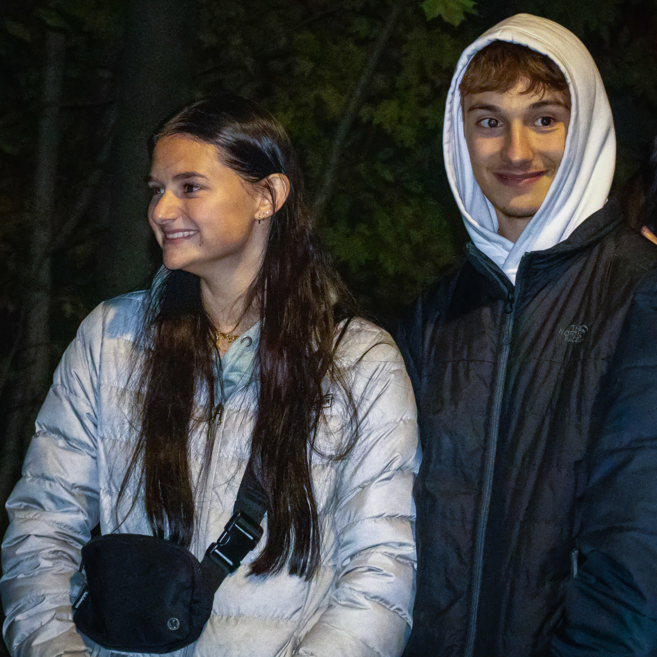 Alexis Saidoo and Derrick Reynolds study the rules before entering the first scene. (Photo by Mackenzie Popma)