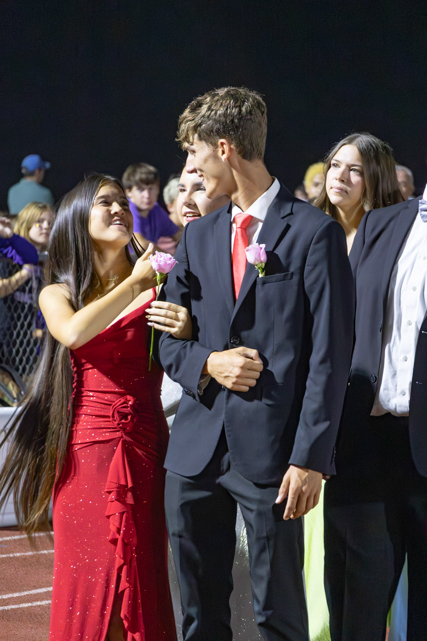Audrey Duong and Isaac Robotham celebrate their senior year Homecoming side by side. (Photo by Taya Penoes)