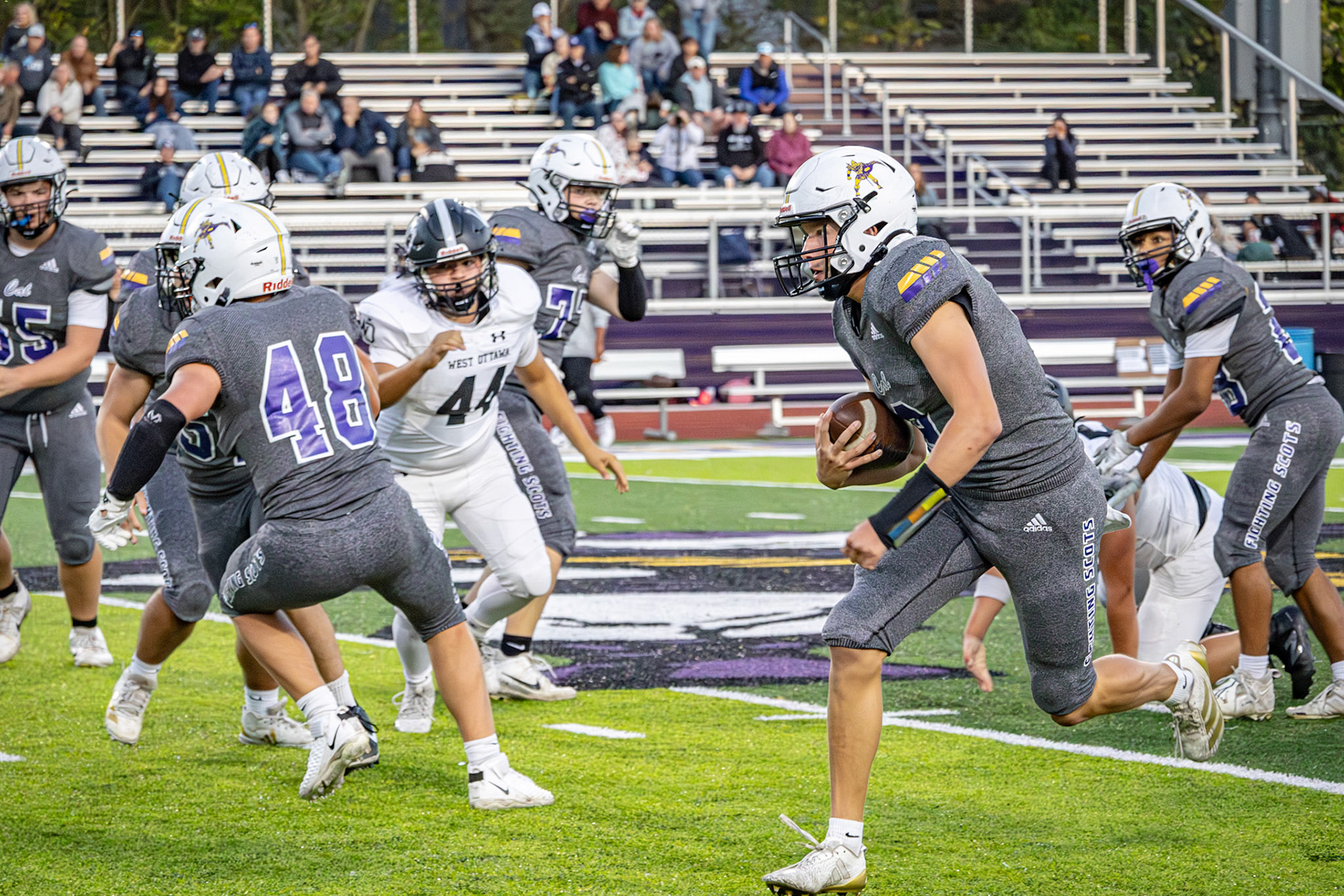 Quarterback Conlan Schultz owns the field. (Photo by Khloe Lowande)