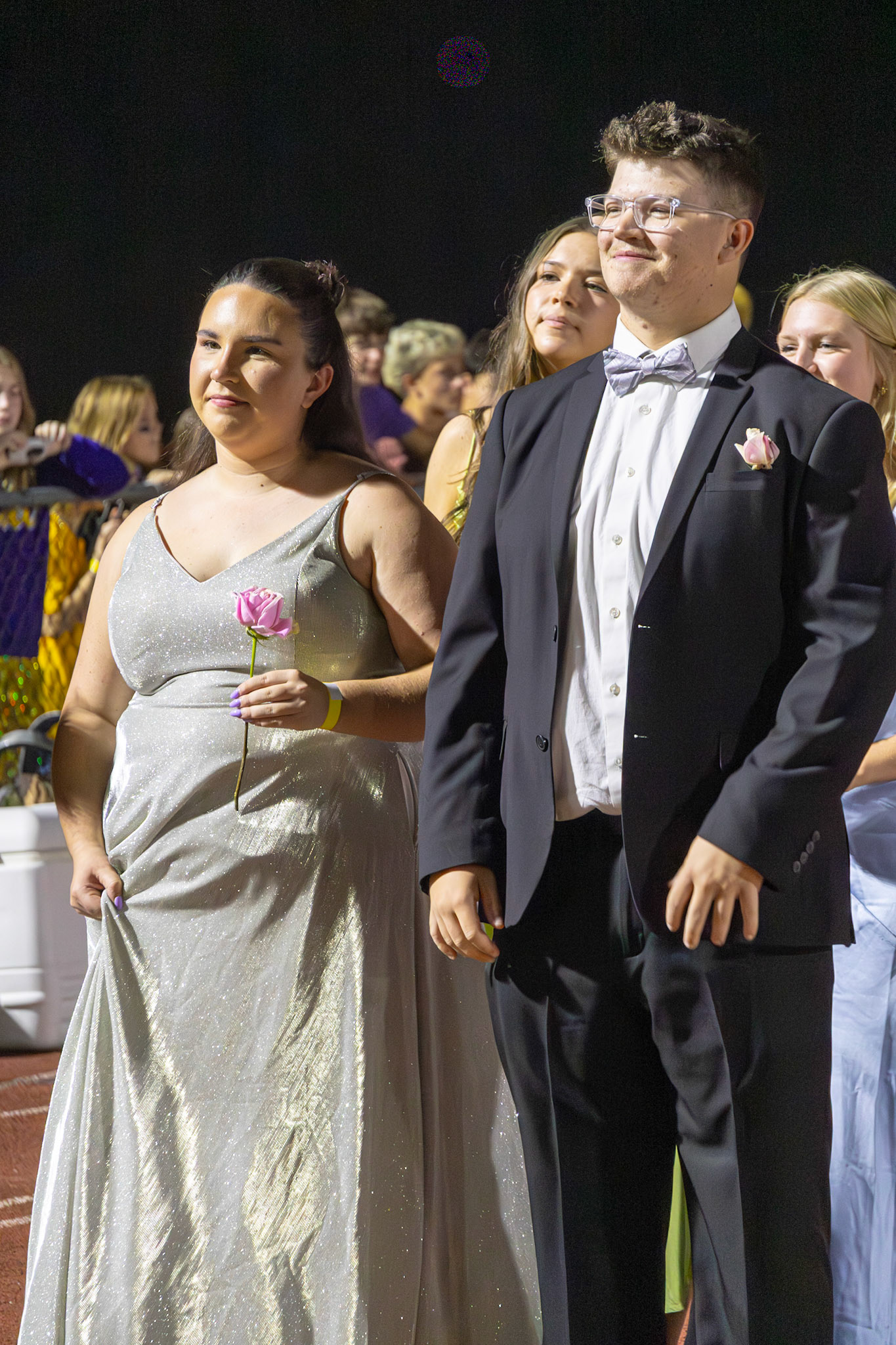 Marian Listen and Jack Thornton head down the track, celebrating Homecoming during their final year together.(Photo by Taya Penoes)