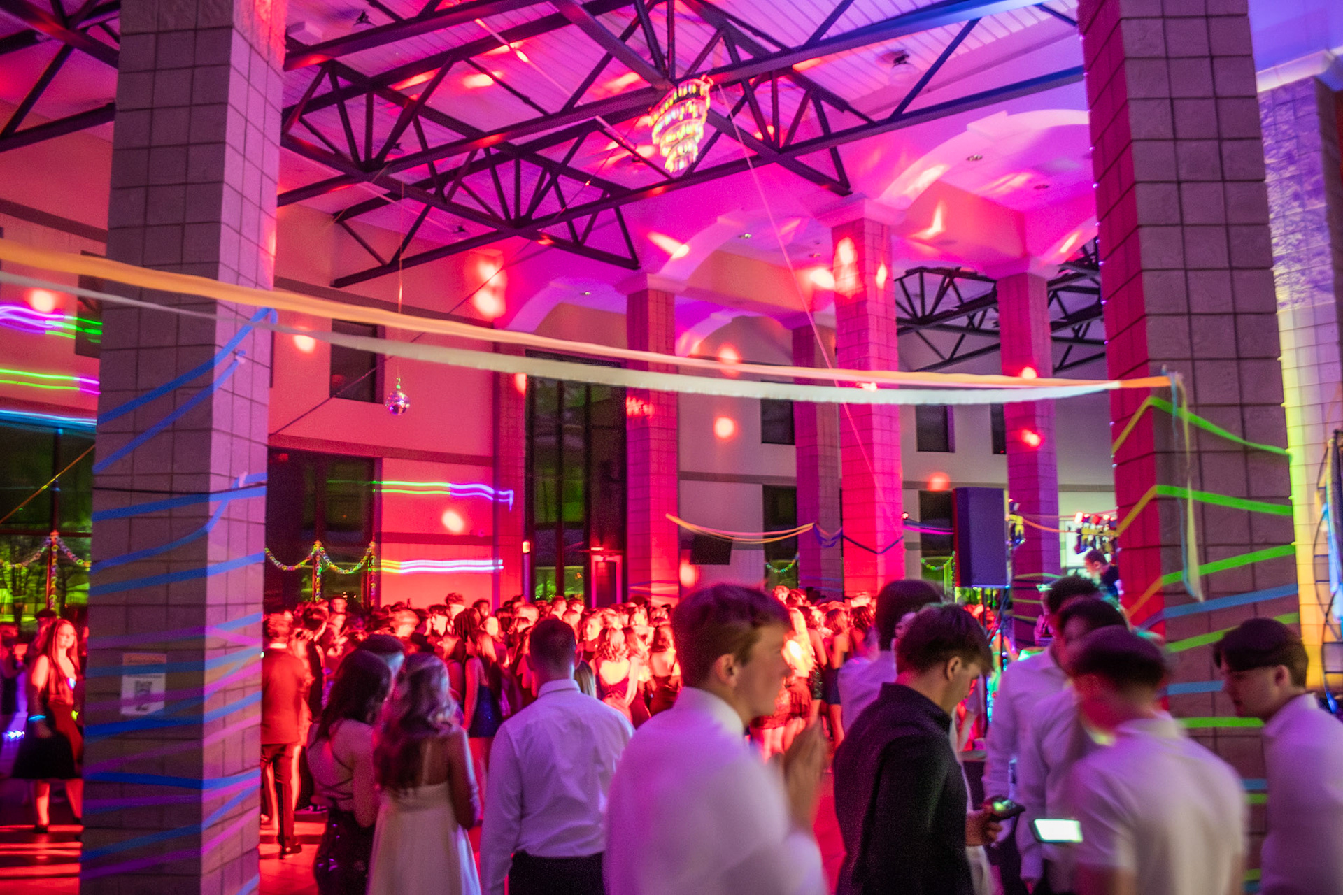 Socres of students dance to the music at the 2026 Winterfest Dance. (Photo by Lucas Swartz)