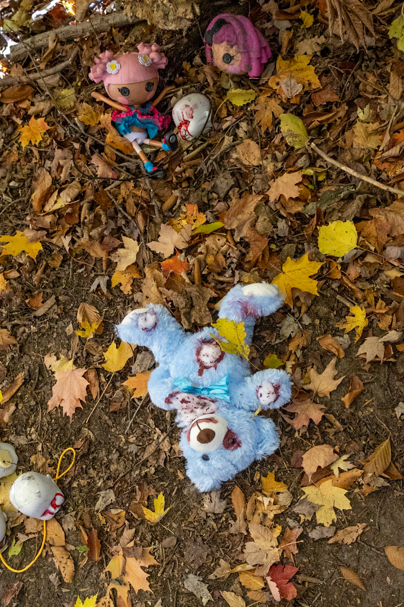 Bloody bears and dolls are ready to bring the scares at Fright Night. (Photo by Madelynn Pittman)