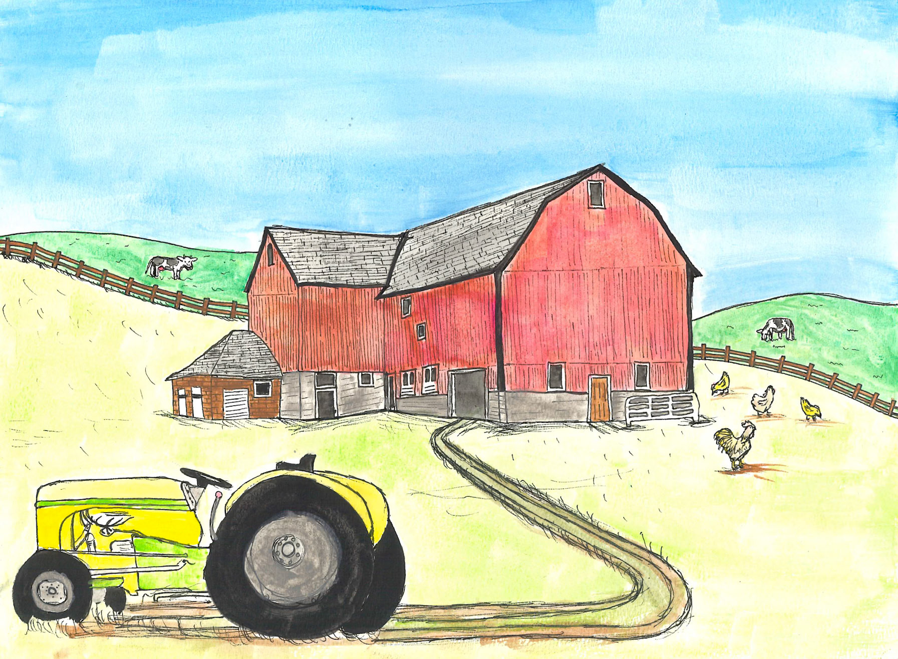 Ink and Watercolor (Ella Burns)