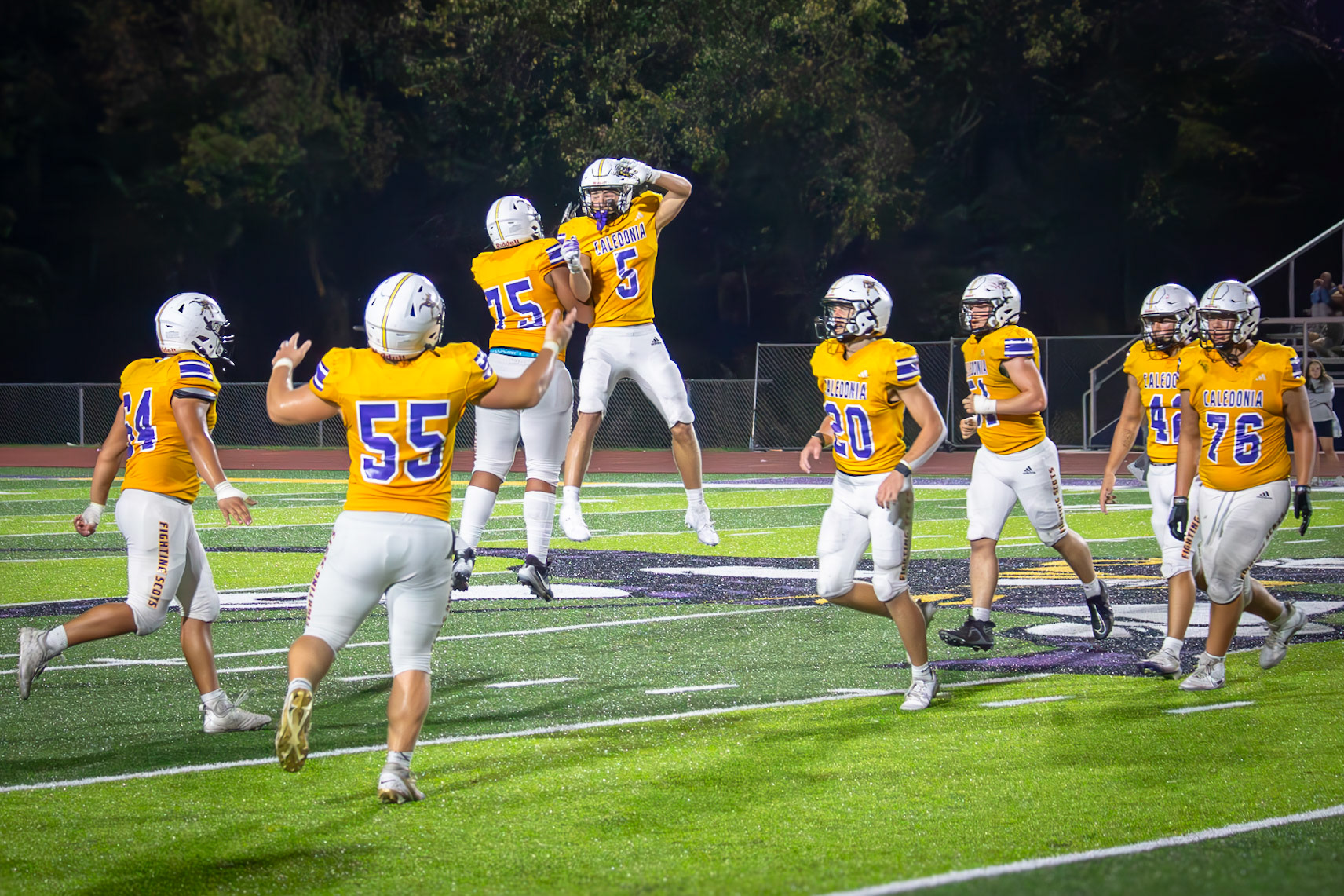 Success on the field brings the whole squad together. (Photo by Egan Otto)
