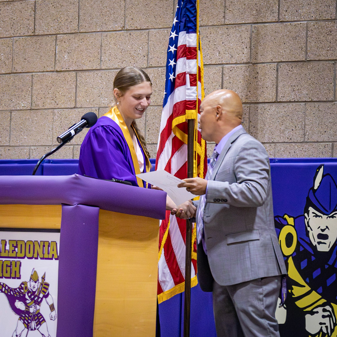After 4 years of hard work, Jolie King is named Class of 2026 Female Athlete of the Year. (Photo by Abigail Douglass)