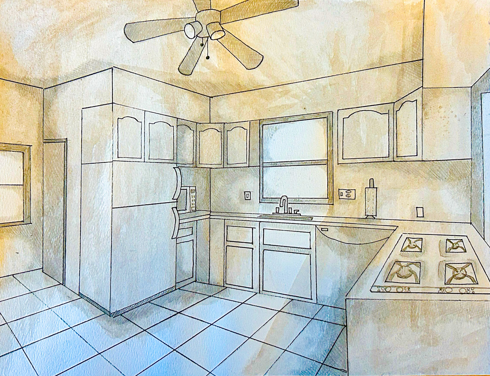 Ink &amp; Watercolor (Lillian Bender)