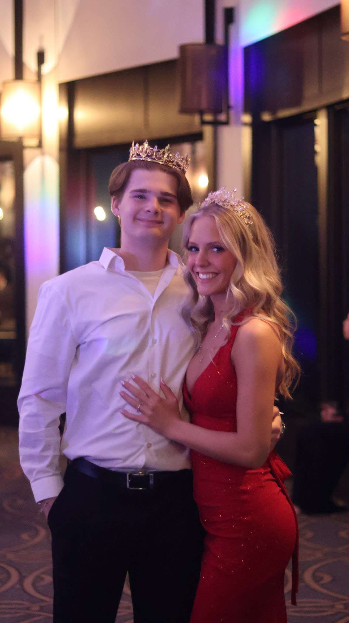 Senior Prom King Cole Nyman and Queen Tana Coates (Photo by Natalia Teneyuque)